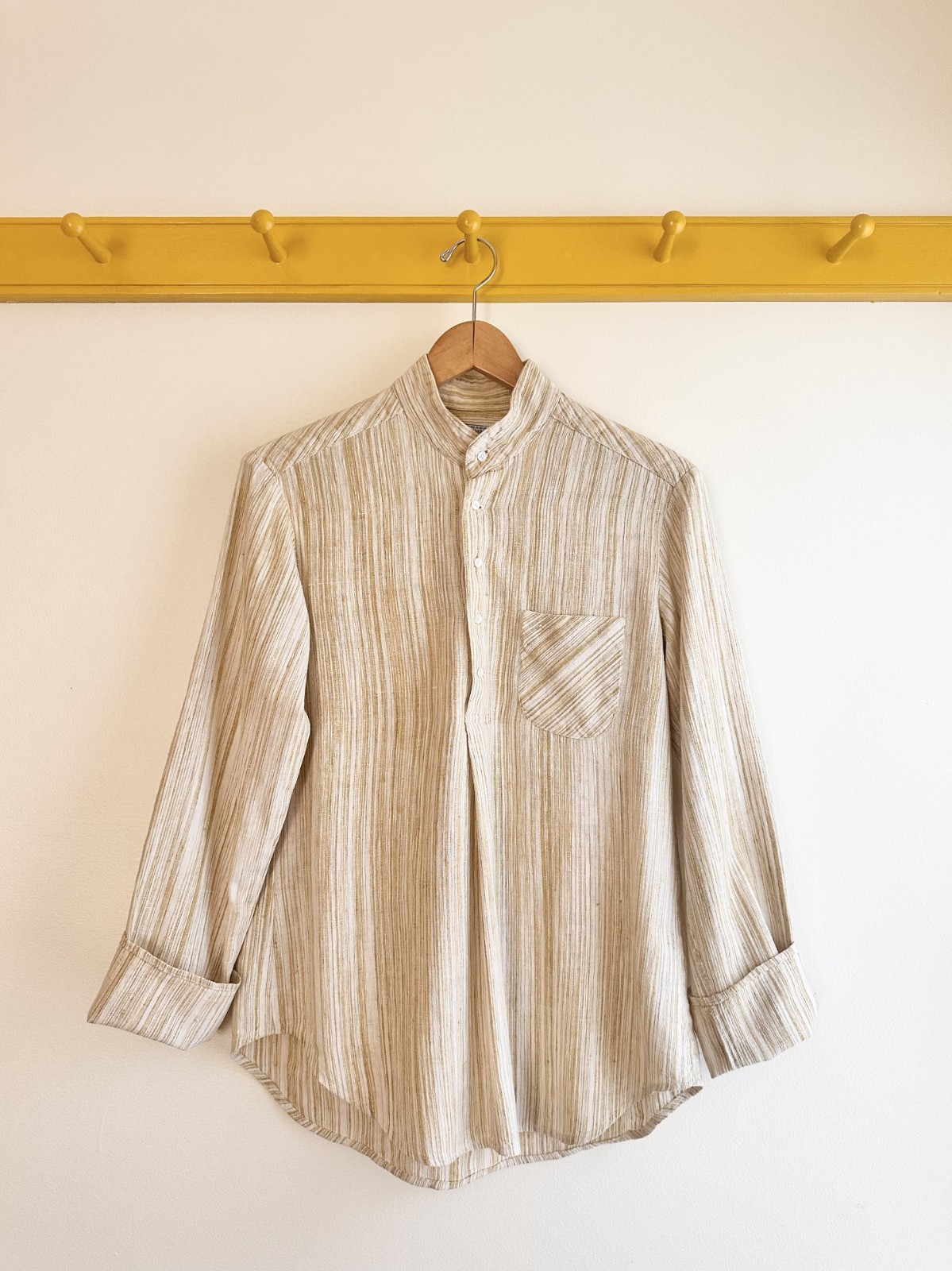 Vintage 70s cotton INDIA IMPORTS OF RHODE ISLAND tunic top shirt blouse 36 S