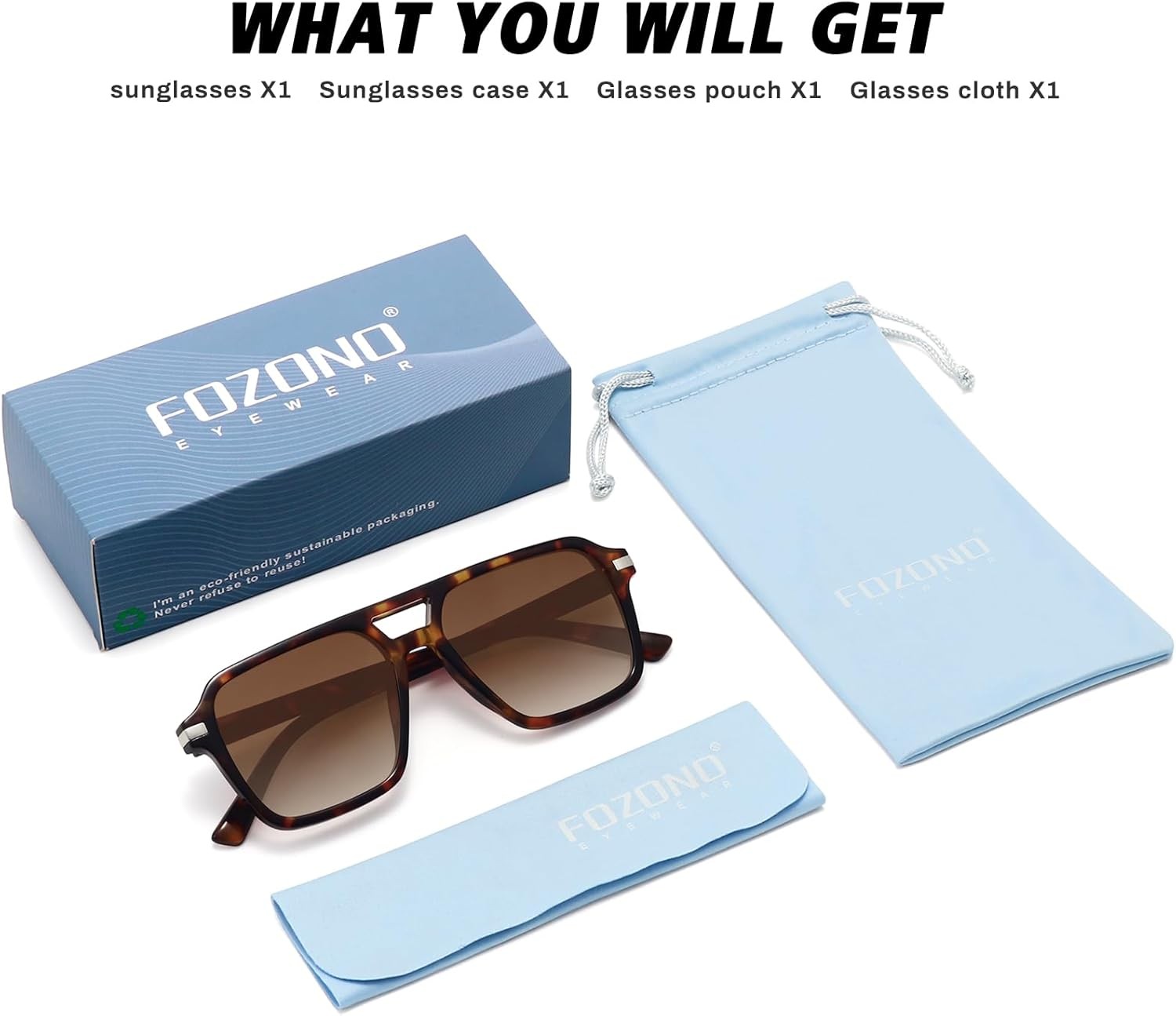 Retro Aviator Sunglasses for Women Men Trendy Classic Square 70s 80s 90s Vintage