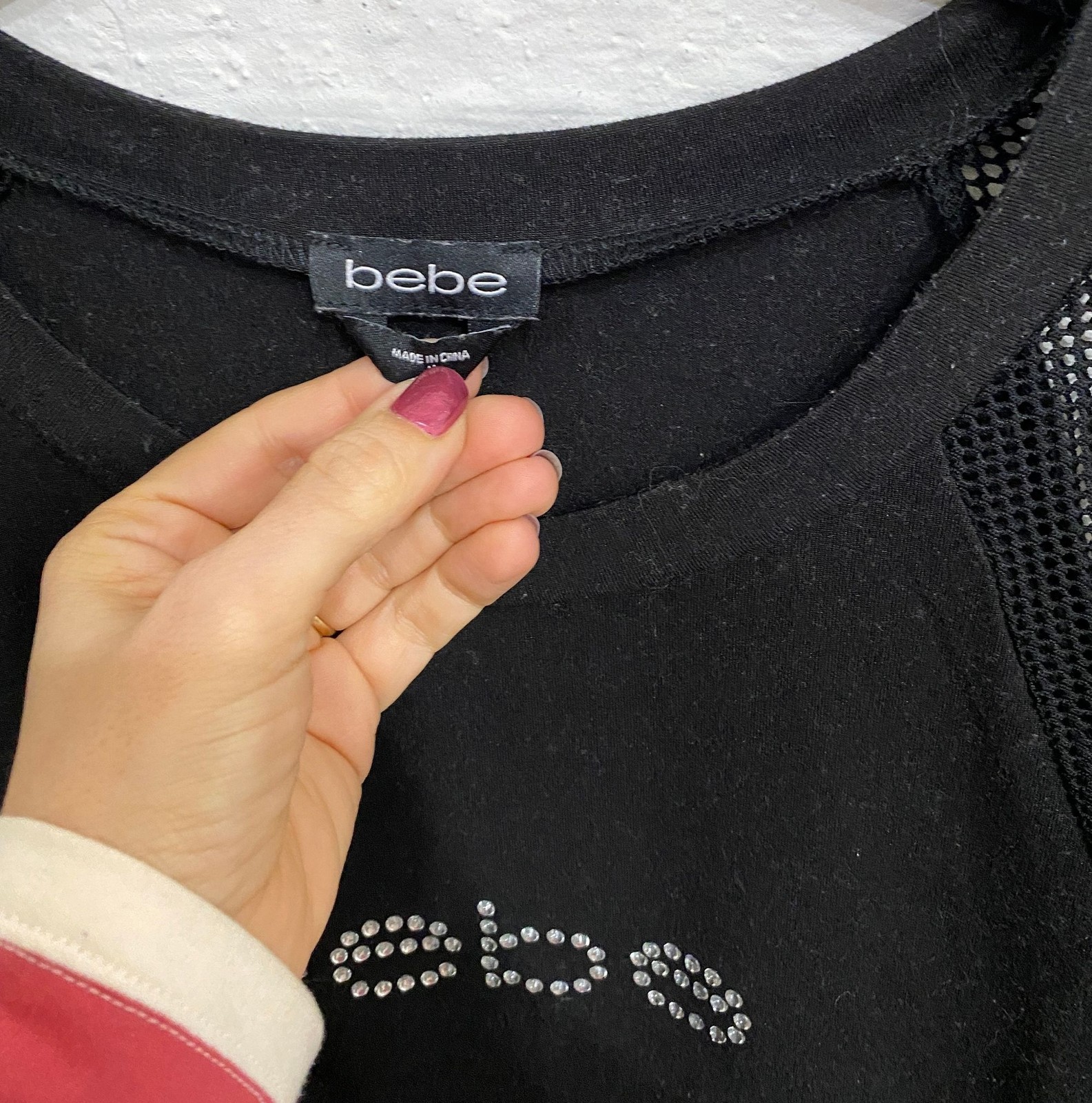 Y2K Bebe Mini Dress: Vintage Sporty Bandage Bodycon