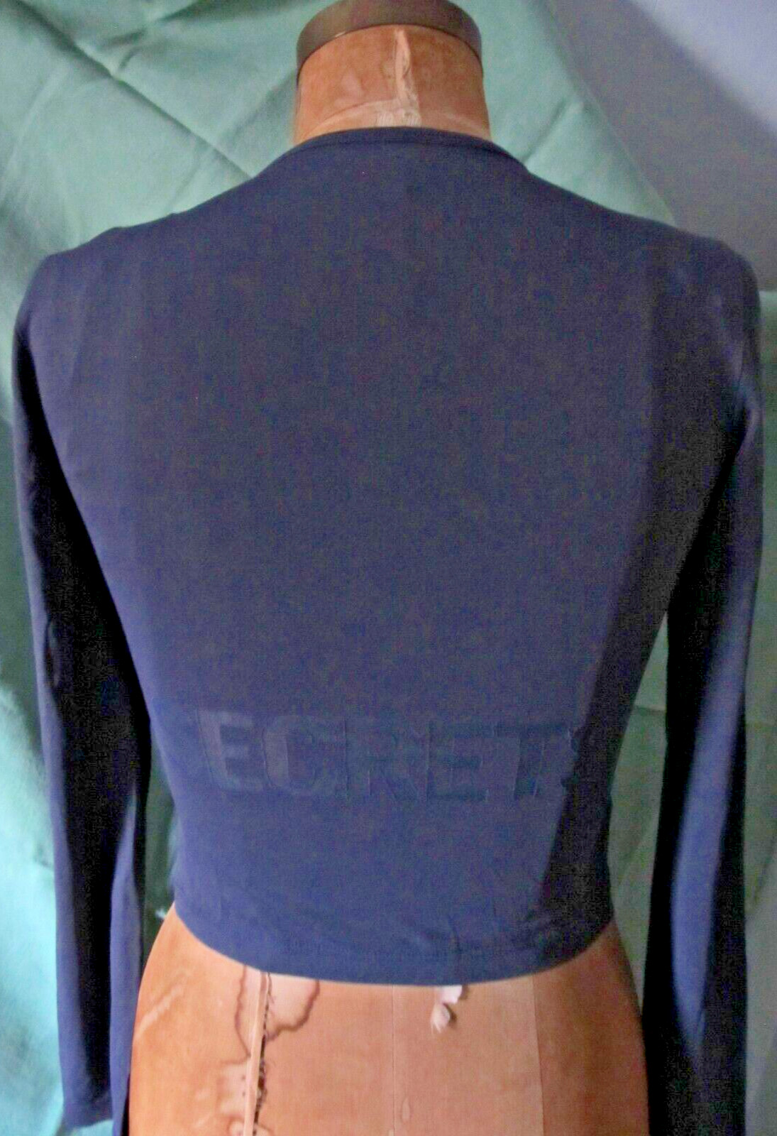 Vintage 1990’s “Secrets behind your back” Moschino Couture! grey top
