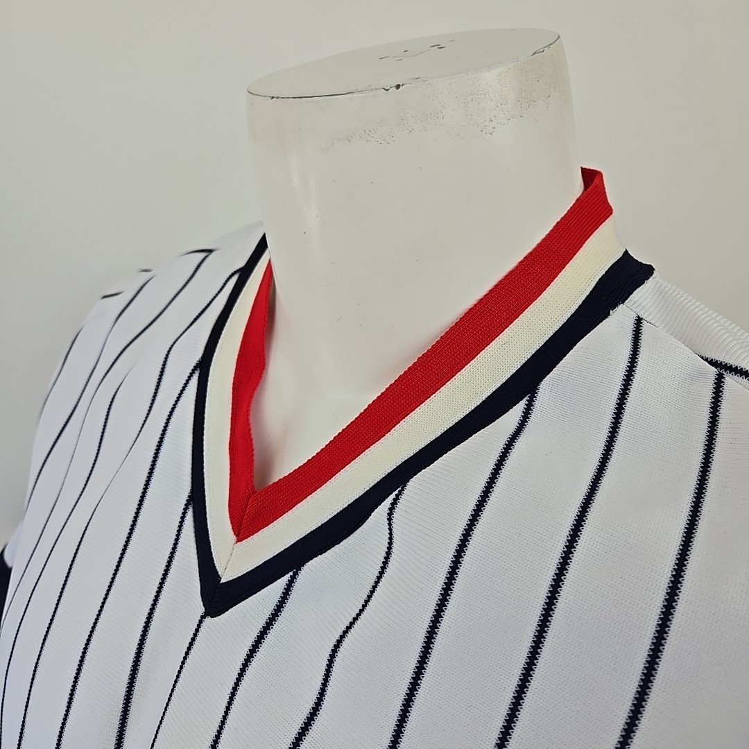 Rare VTG 70s New Era Knitting Mills Chicago White Sox #7 Jersey Mens L/XL Stripe