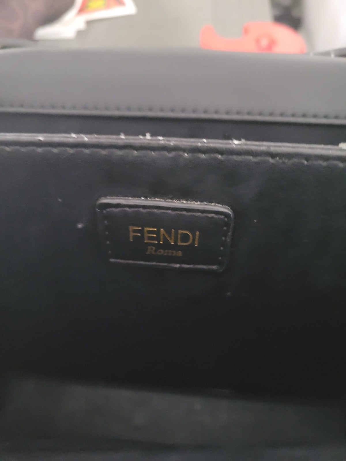 Fendi Roma chain strap bag. beautiful black