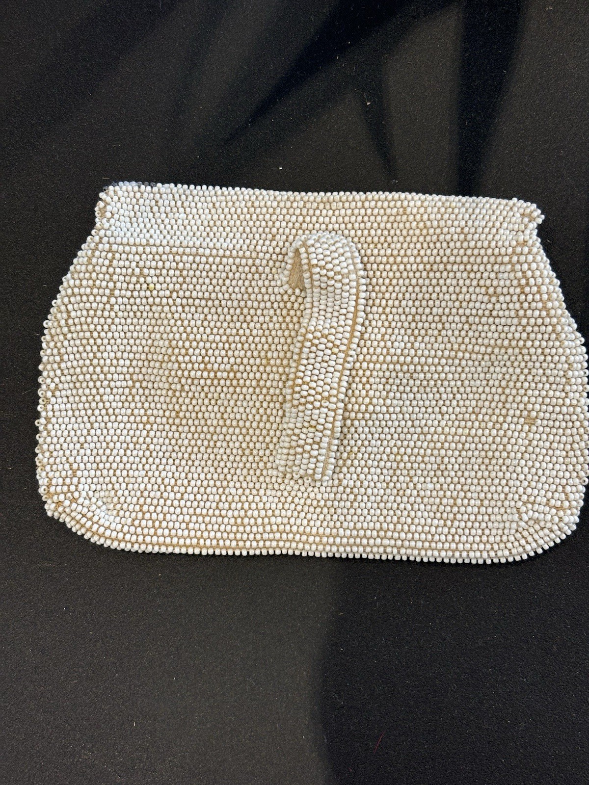 vintage Art Deco beaded clutch bag from Czechoslovakia
