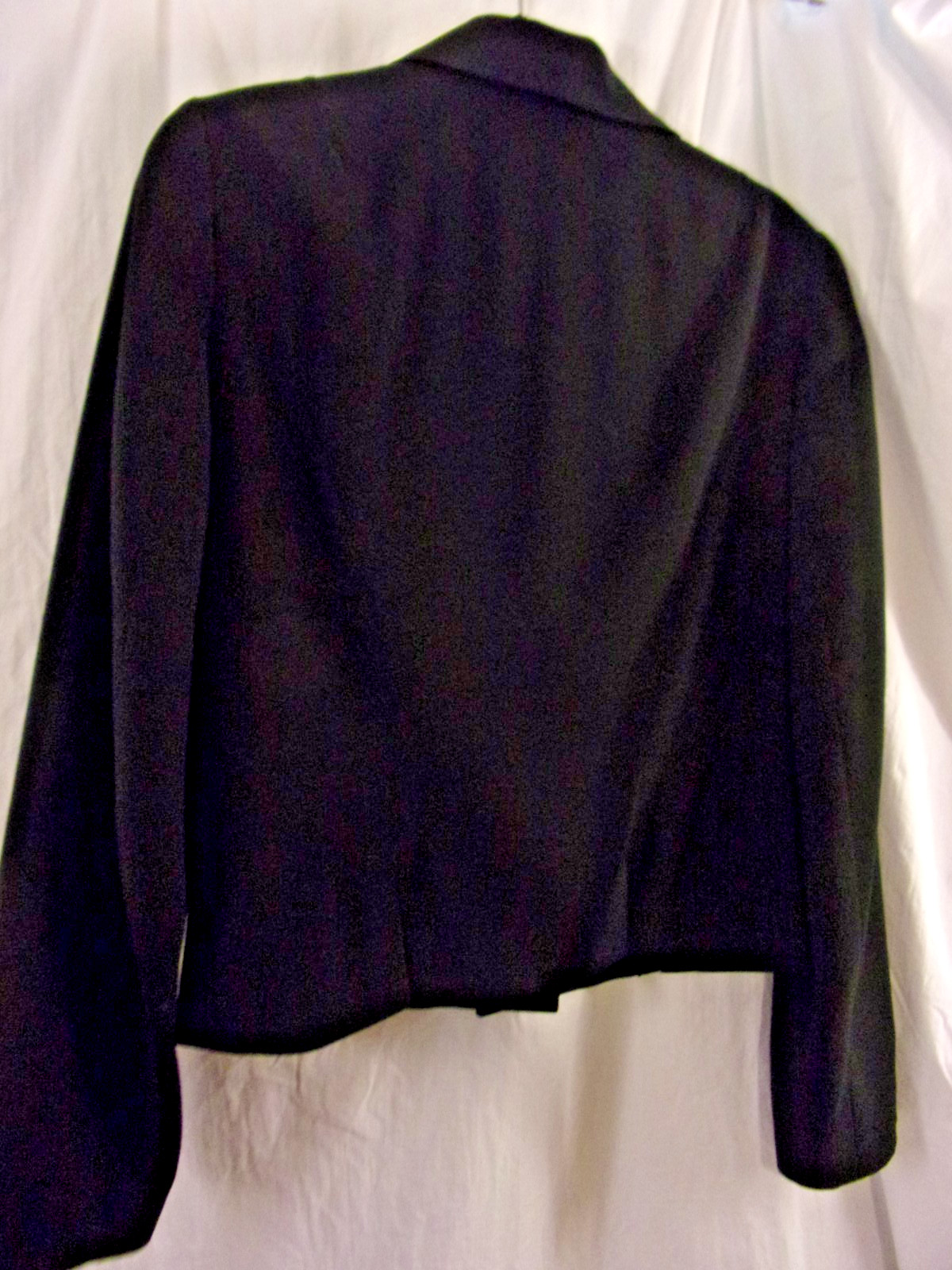 Vintage Martine Douvier Black Bolero / Military Style Jacket Medium Classic 80S