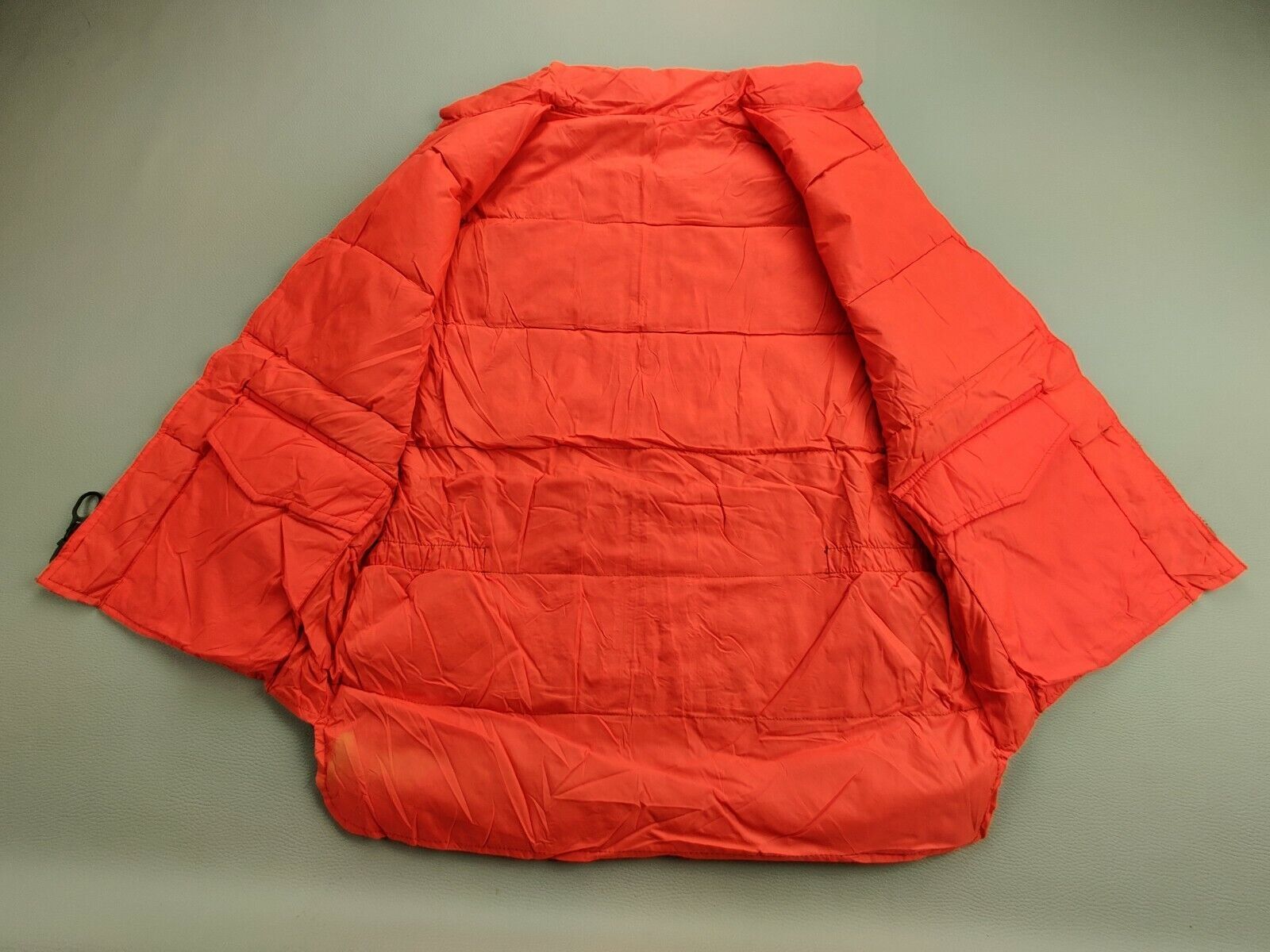 Sears Work’n Leisure Down & Feather Men’s M Reversible Green/Orange Vest Jacket