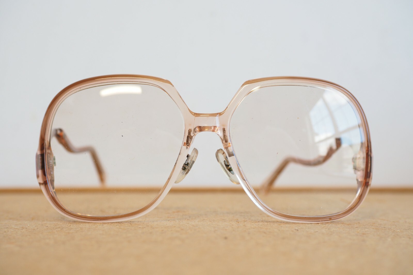 Vintage Eyeglasses 1970’s Versailles clear flesh tone Old Stock Made In USA