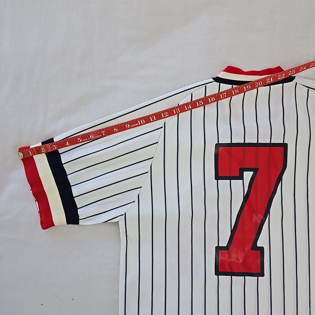Rare VTG 70s New Era Knitting Mills Chicago White Sox #7 Jersey Mens L/XL Stripe