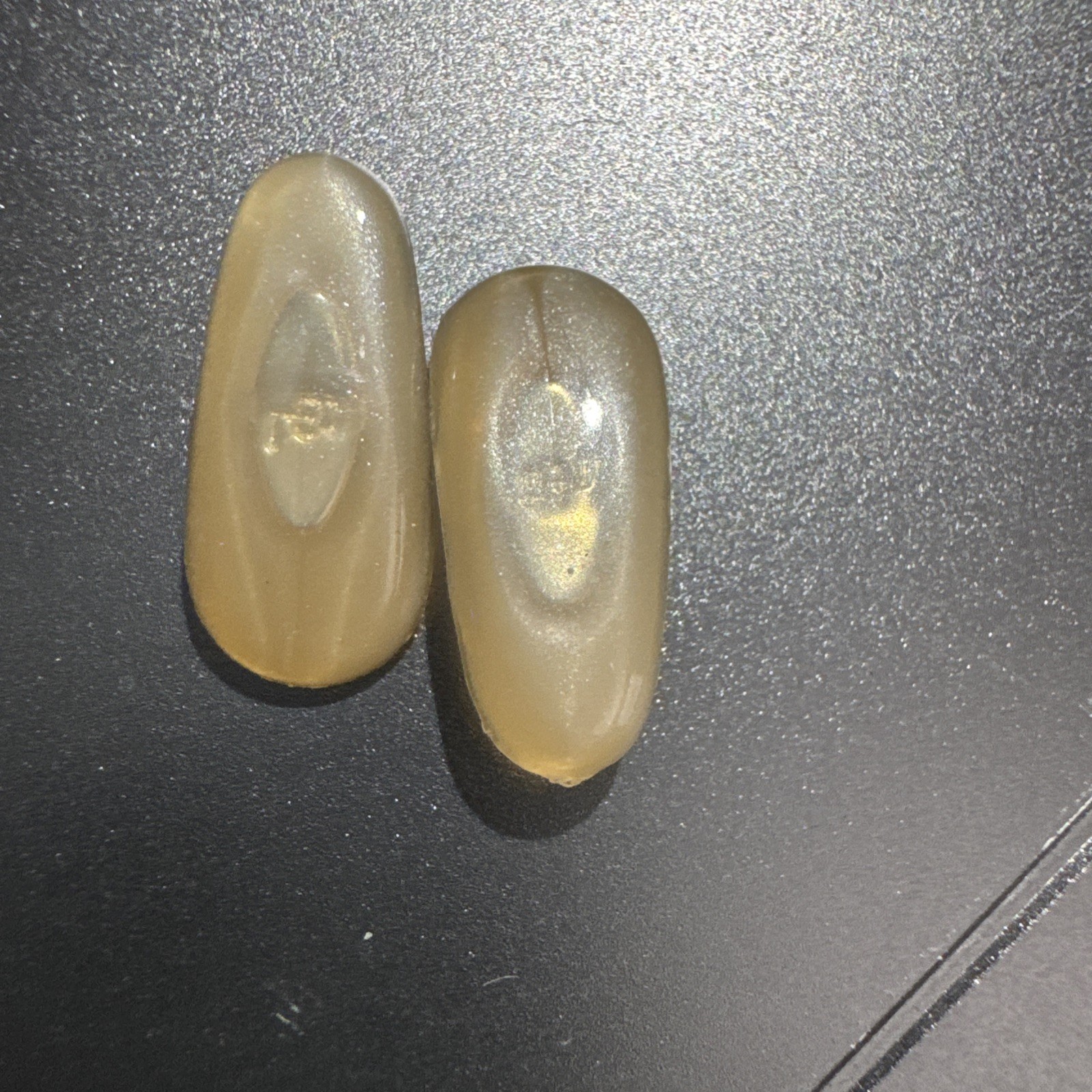 True Vintage Clear Plastic ART CRAFT / B&L “Crimp-On” Type Eyeglass NOSE PADS!