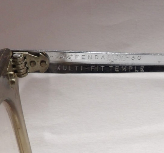 VINTAGE FENDALL T-30 SAFETY GLASSES/EYEGLASS FRAMES! 48mm LENS! 4 1/2
