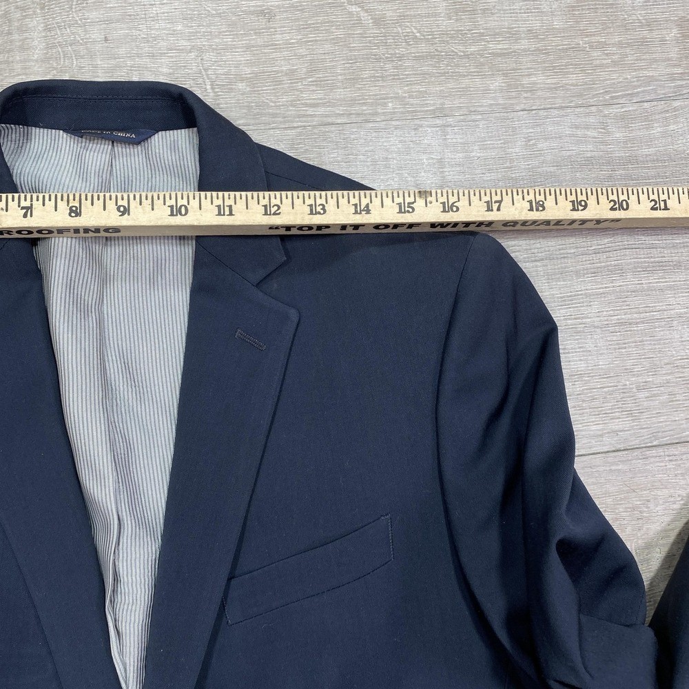 Banana Republic Blazer Mens 38S Navy Lanificio Cerruti Two Button Sport Coat