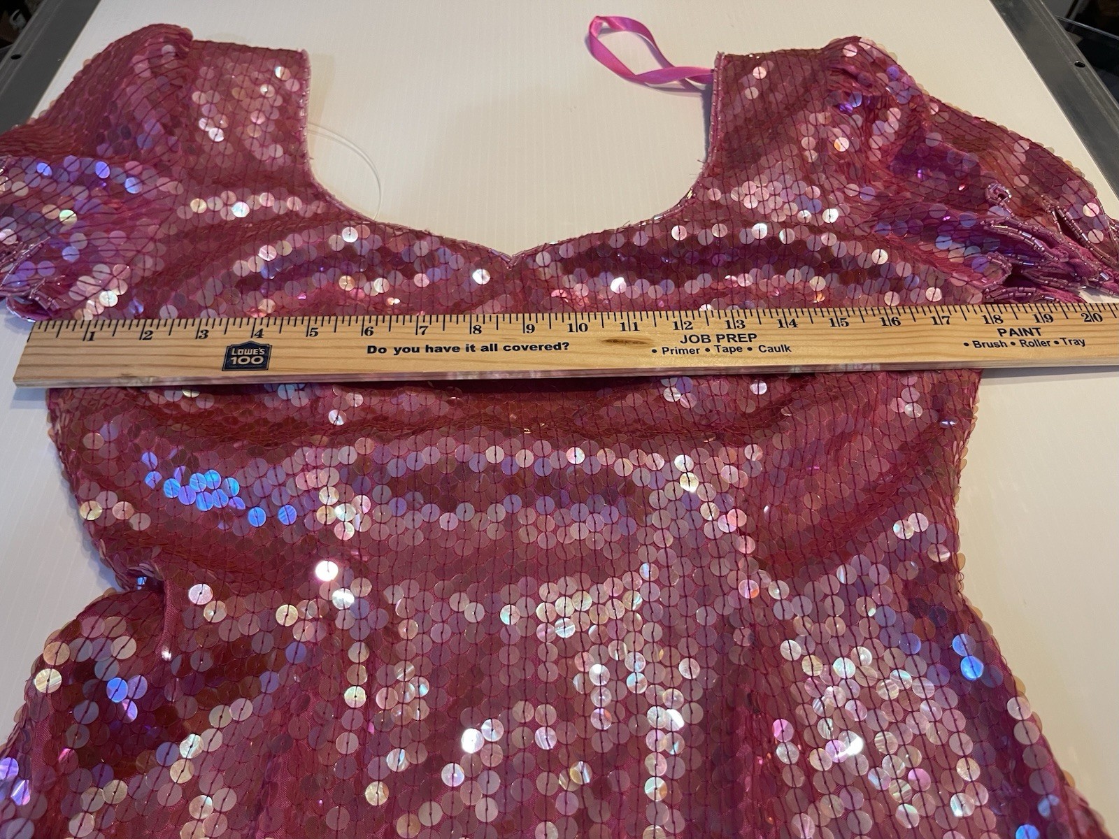 Vintage Nadine Pink Sequin Maxi Gown Size Medium 1980s Prom Special Occasion