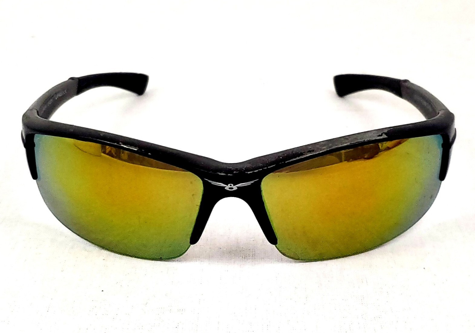 Element Eight Sunglasses Unisex Adult Wrap Around Black 1990s Sport Sun Glasses