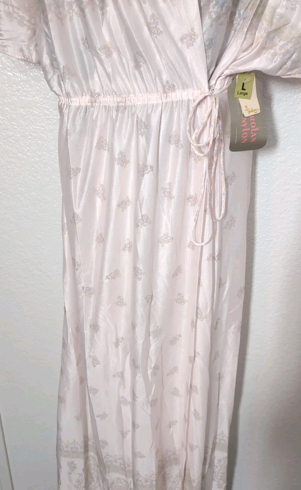 Texsheen Lingerie Robe Russell Newman Nylon Size Large New With Tags Vintage