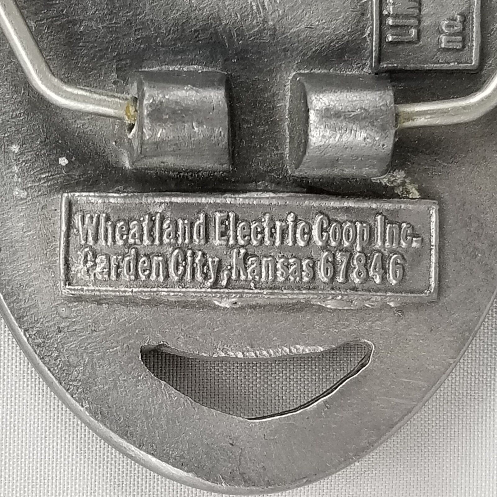Vintage Belt Buckle 1986 Underground Overhead Metering School Garden City Kansas