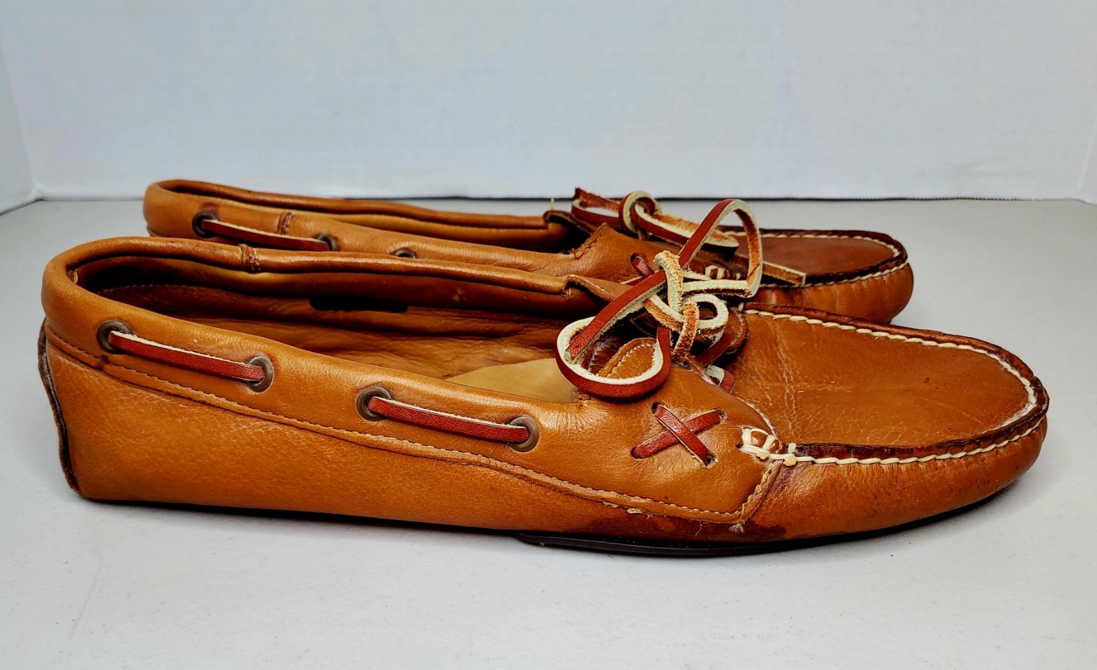 Vintage 1980s-90s Polo Country Ralph Lauren Leather Driving Loafers~Size 10~USA