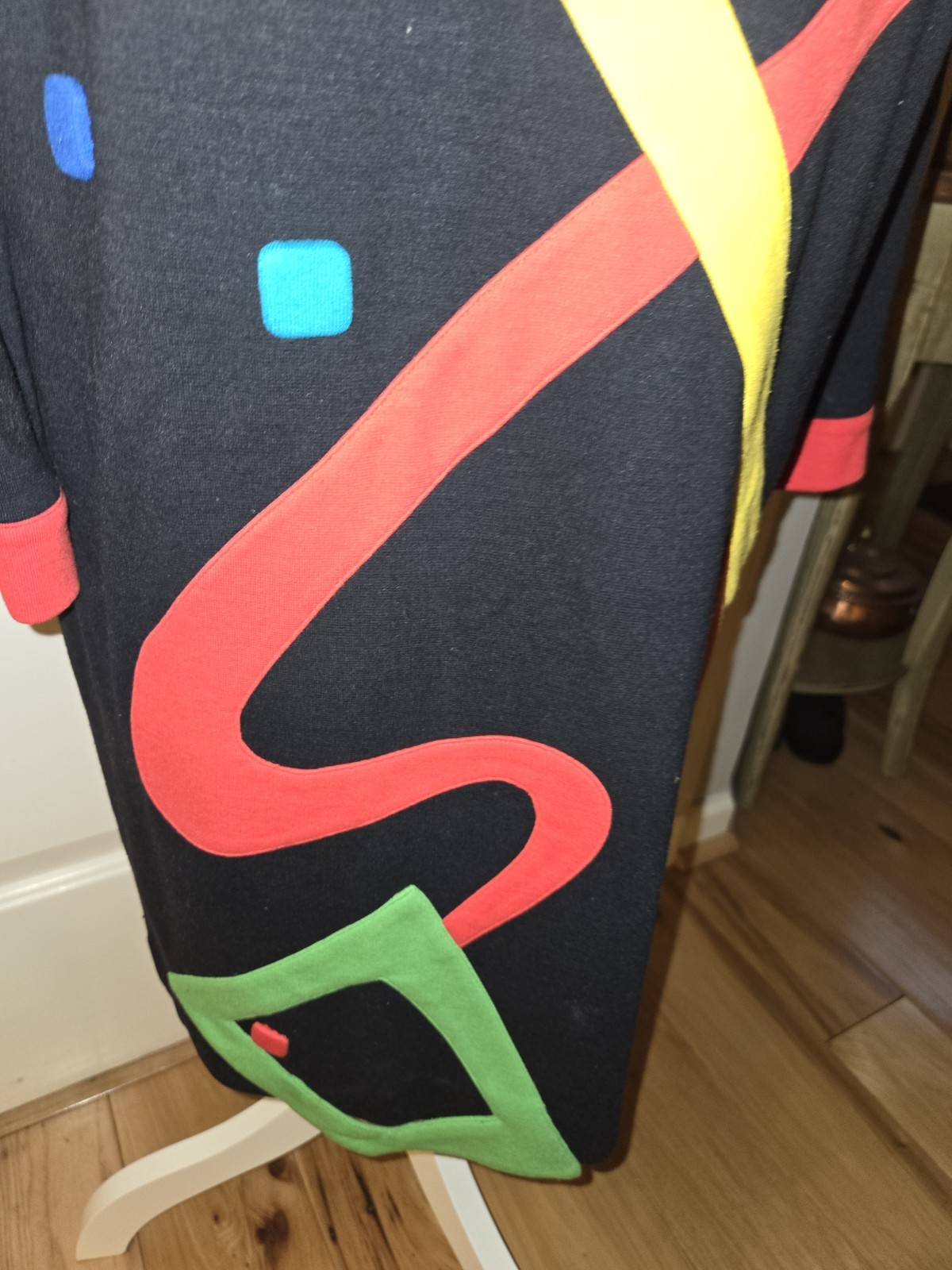 Vtg. Graffiti by Fabrice Simon Dress Size 8 Bodycon Hip Hop 1990 Art To Wear