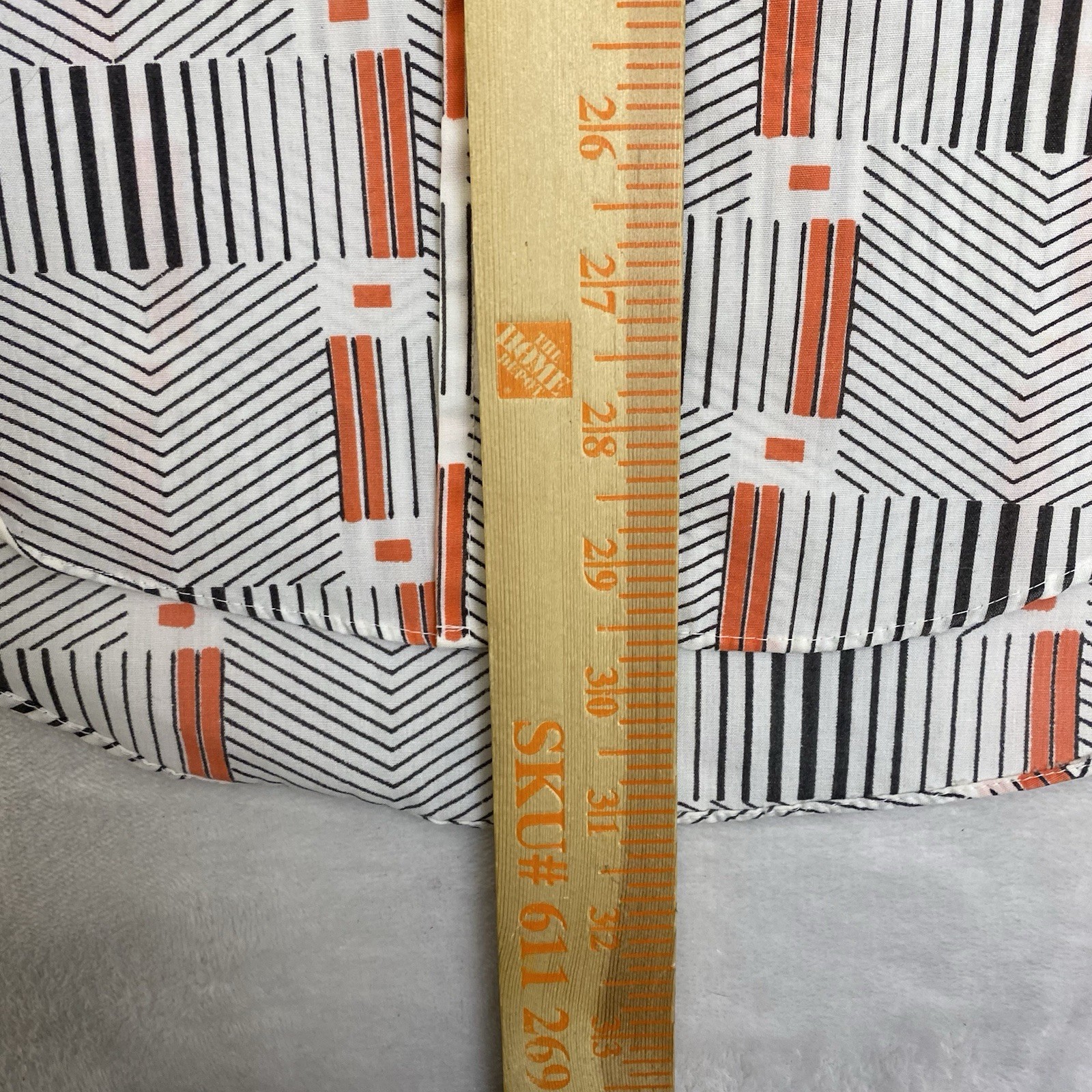 Vintage Stylewise Men’s 15.5 70s geometric print LS button up shirt White