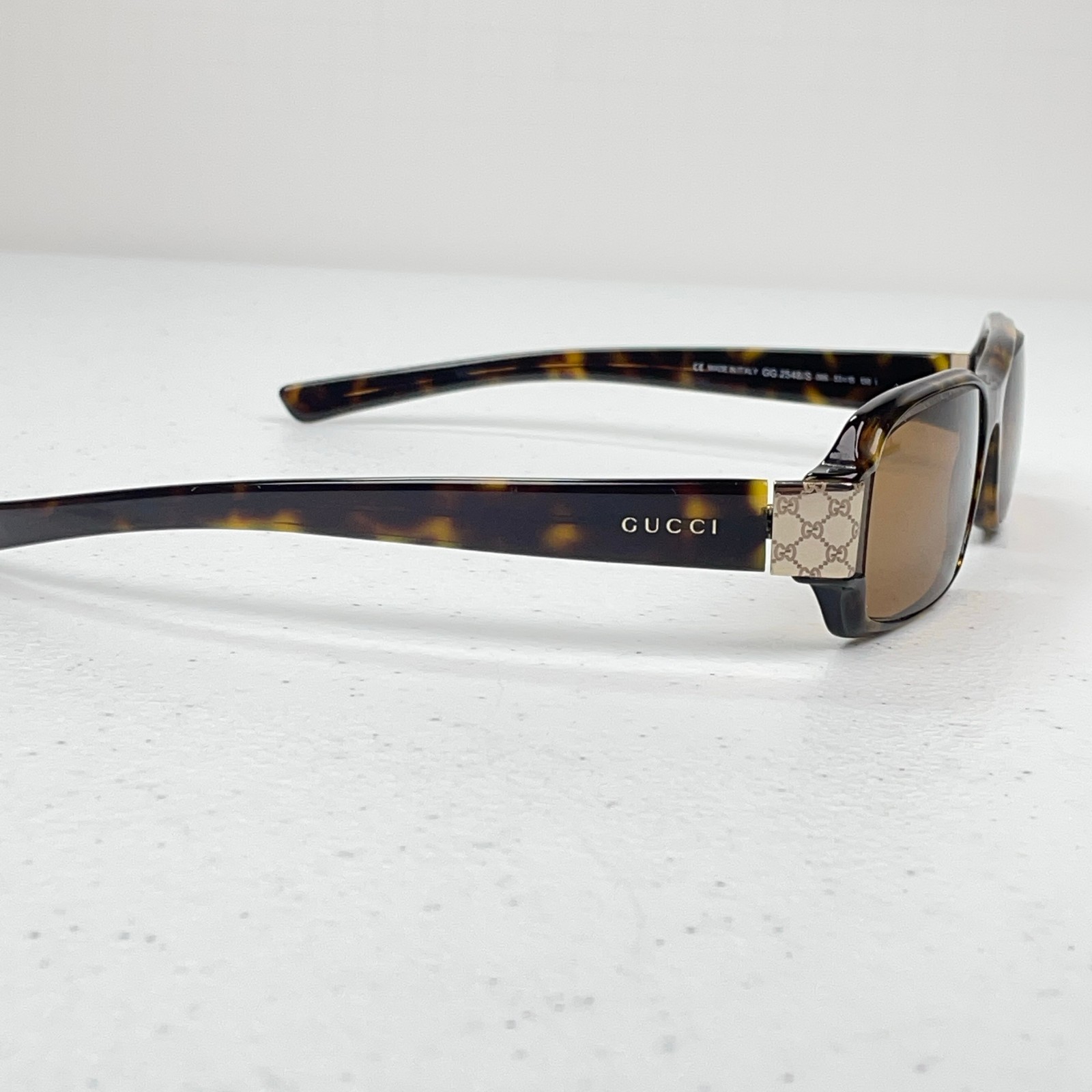 Vintage Gucci Sunglasses FRAMES ONLY GG 2548/S 086 Brown Tortoise 53-15-140