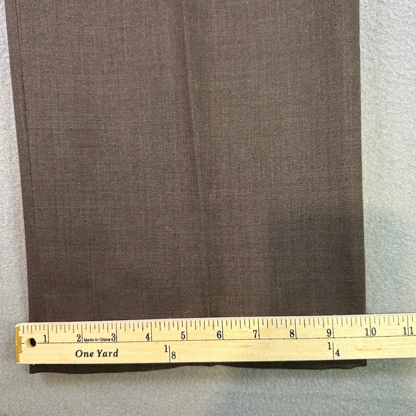 Towncraft Vintage Mens Brown Flat Front Dress Pants Made in USA Size 38