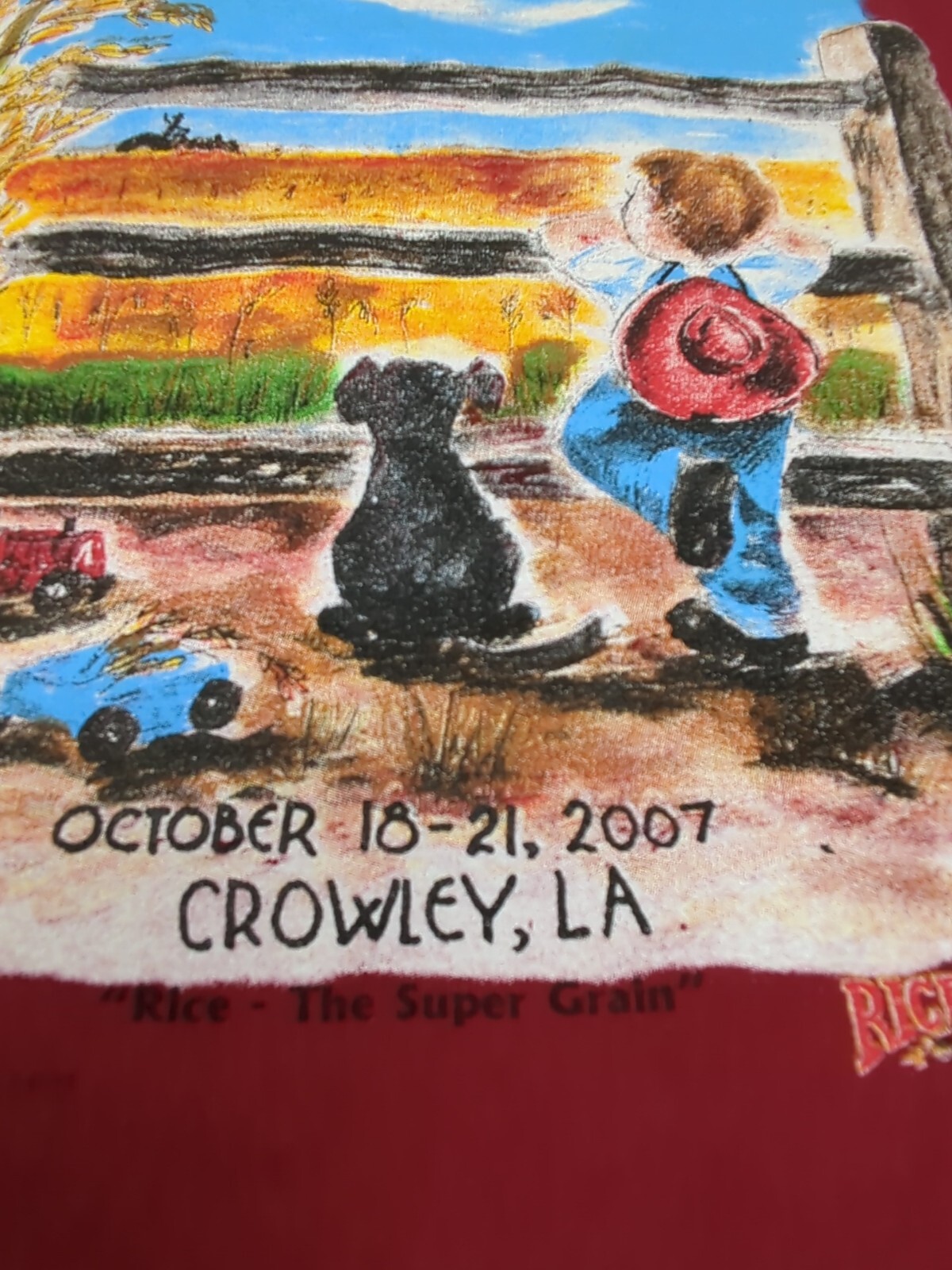 International Rice Festival 2007 71st Festival Crowley, Louisiana XL T-Shirt