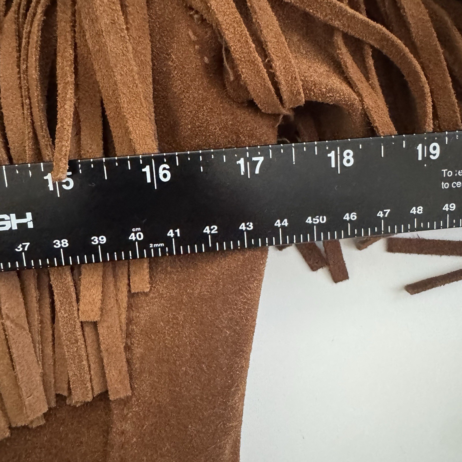 VTG 70s Jo-Kay Suede Leather Jacket Brown Western Fringe – Women’s S? 23x 17.5