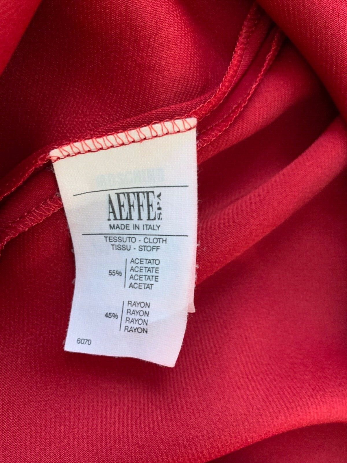 Moschino Couture VTG 80s Dove Sei Palommella Bianca? Red Long Sleeve Blouse IT42