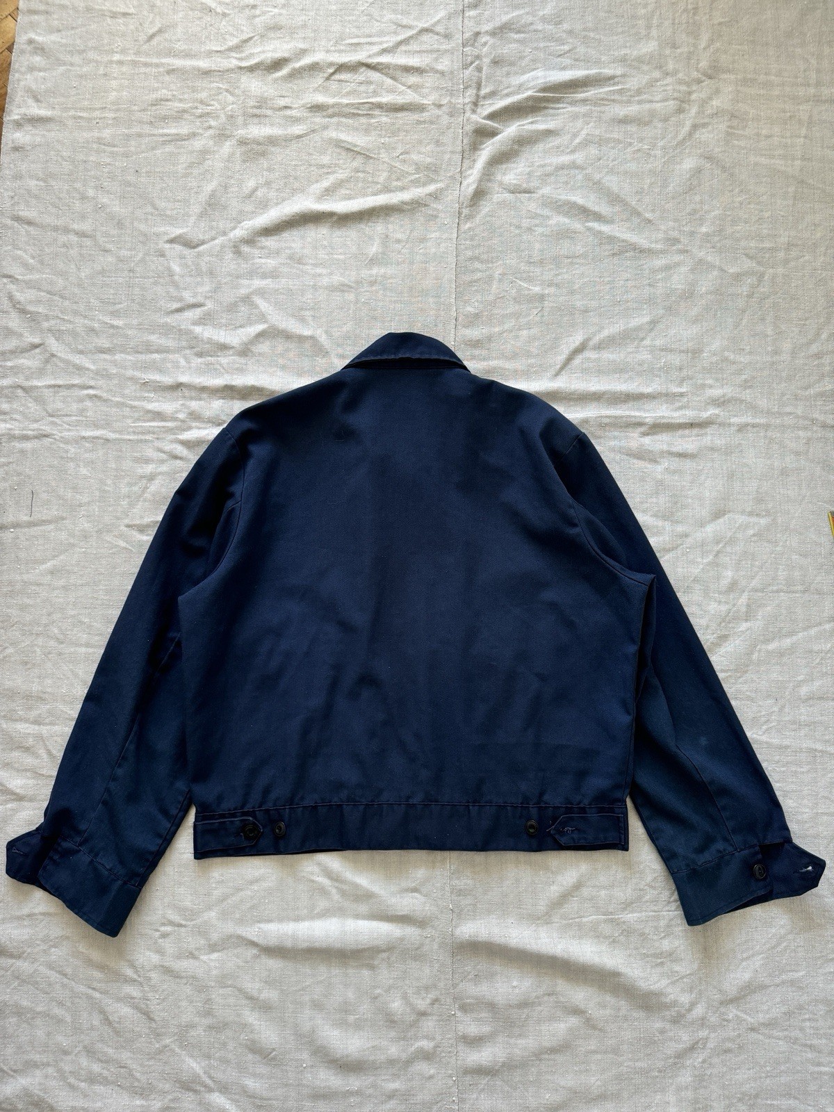 70s vintage Toppmaster light worn mechanics cropped work jacket M-L made in USA