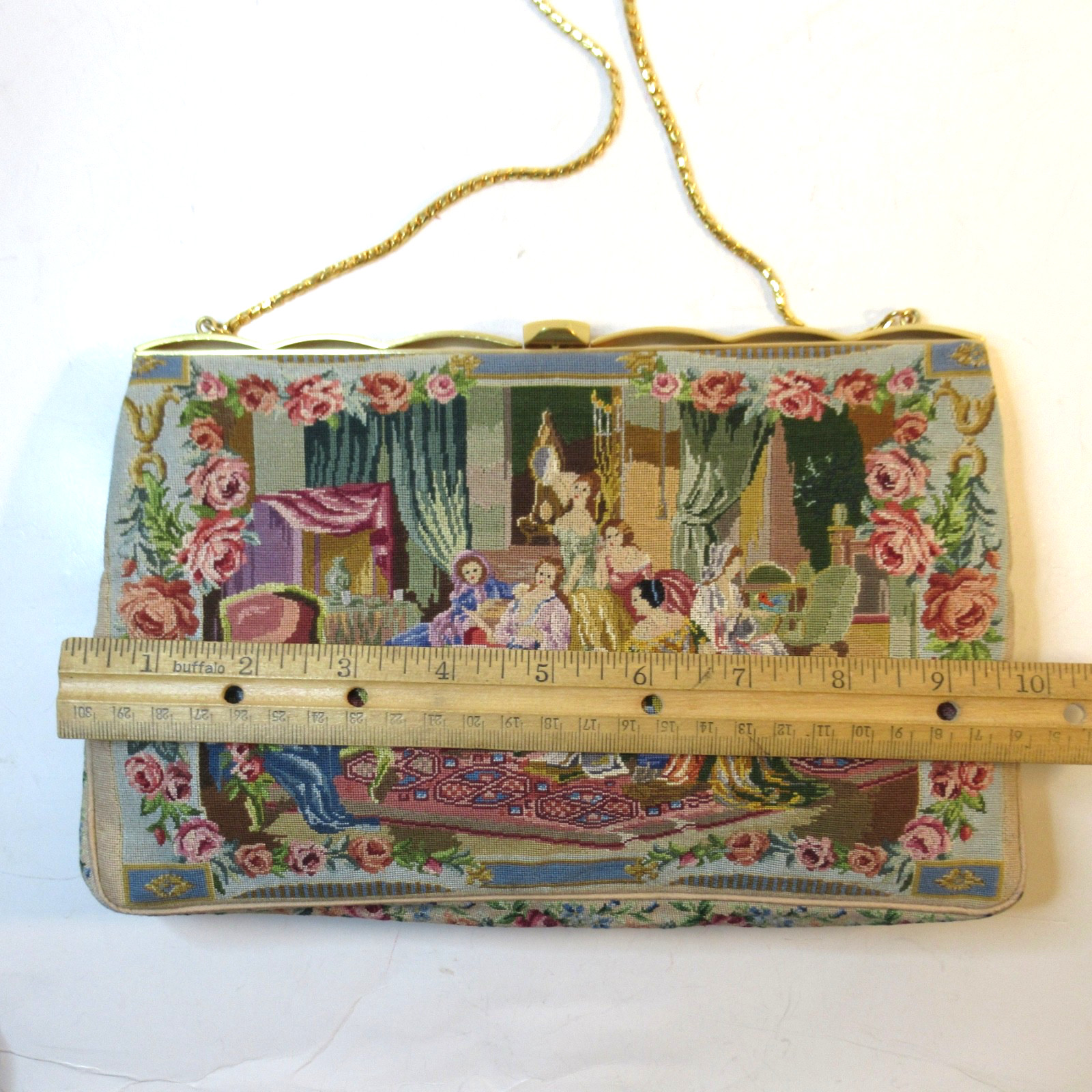Vintage Petit Point Purse Scenic Walborg Saks 5th Avenue – SELLER PAYS US TARIFF