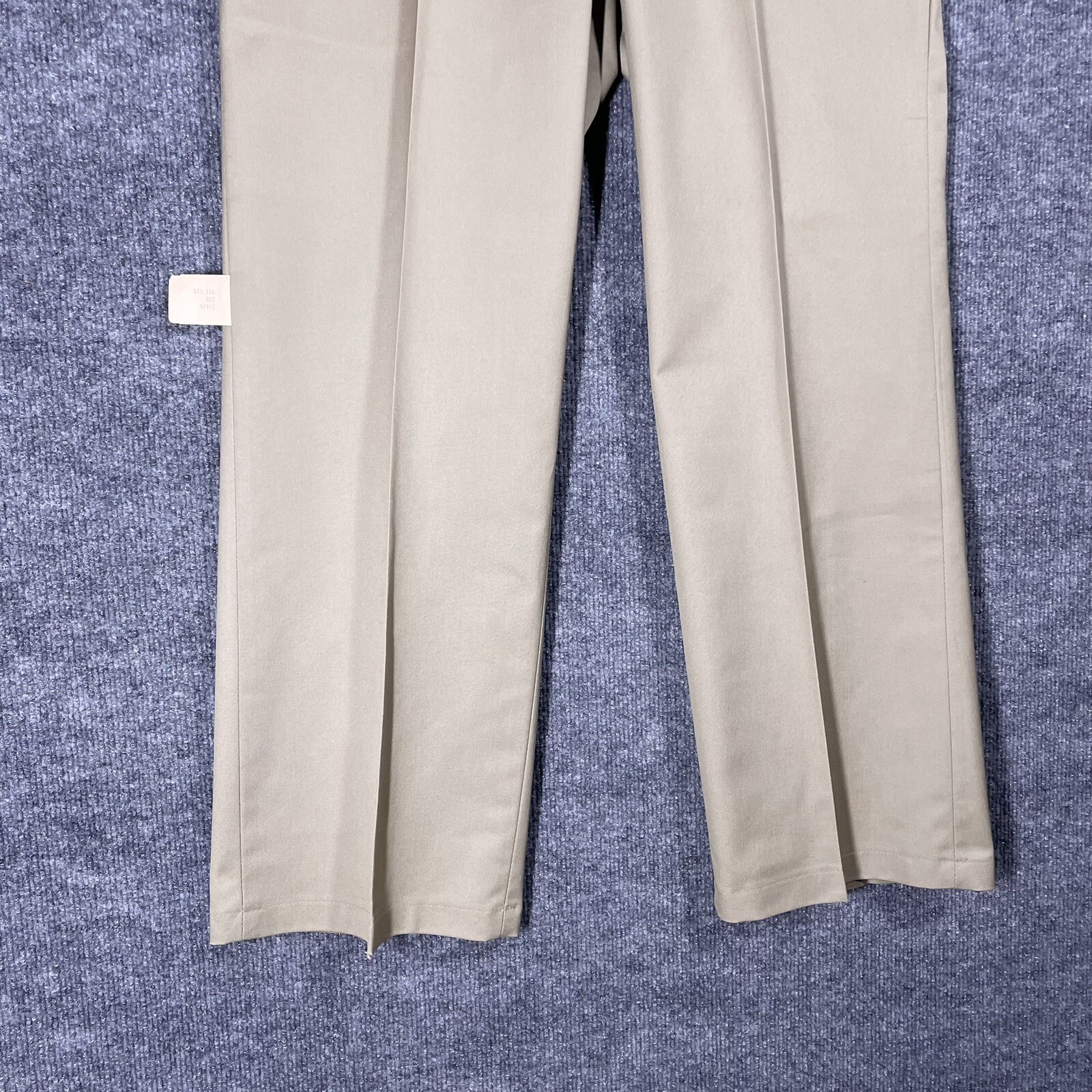 NOS VINTAGE 70s Sears Work Leisure Pants Regular Perma-Prest 33×28 Beige Khaki
