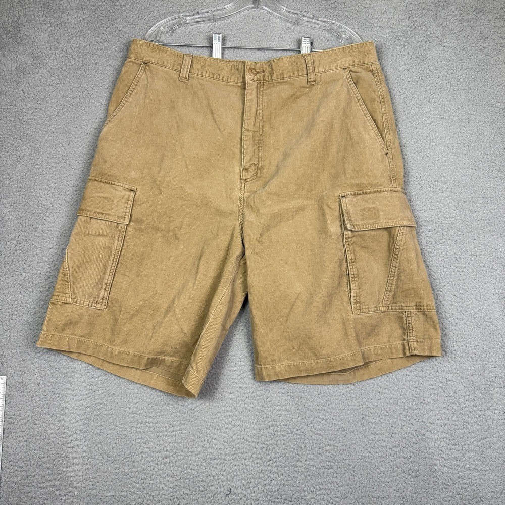 Vintage OP Y2K Mens 38 Corduroy Cargo Shorts Outdoor Relaxed Fit