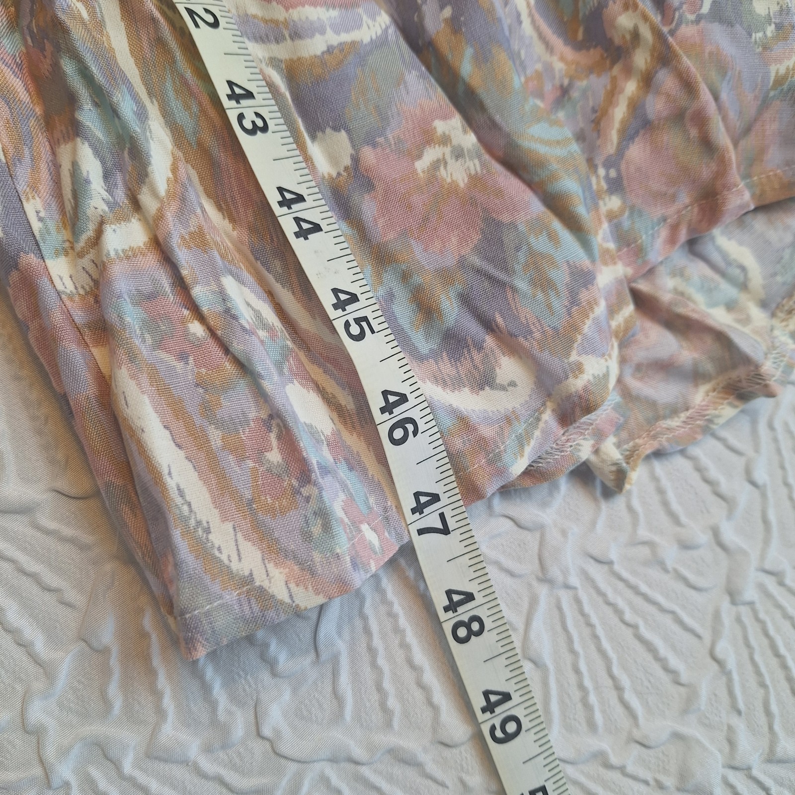 Vtg NWT 80s Leslie Faye Paisley Long Sleeved Dress, Sz 10