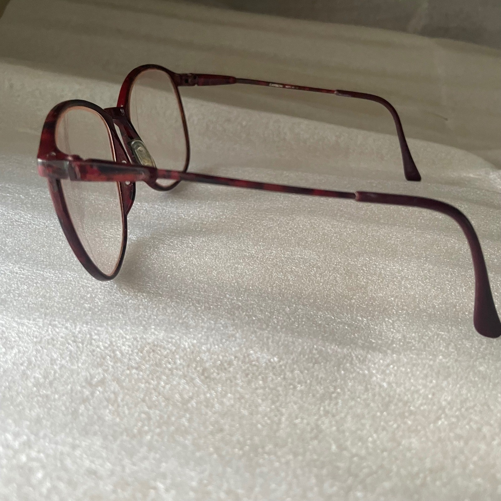 Vtg Liberty Eyeglasses Eye Glasses Frames Retro Frames Only Red Tortoiseshell