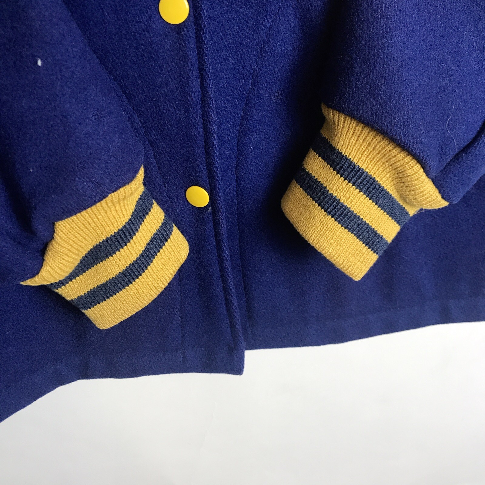 VTG Womens Deerfoot Union Made in USA Varsity Letterman Wool Jacket Sz 14 MEDIUM