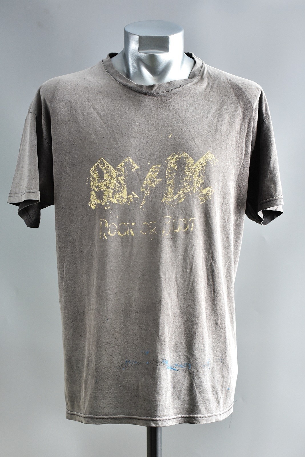 AC DC 2000s Sun Faded Stains T Shirt Thrashed Band Tee Concert
