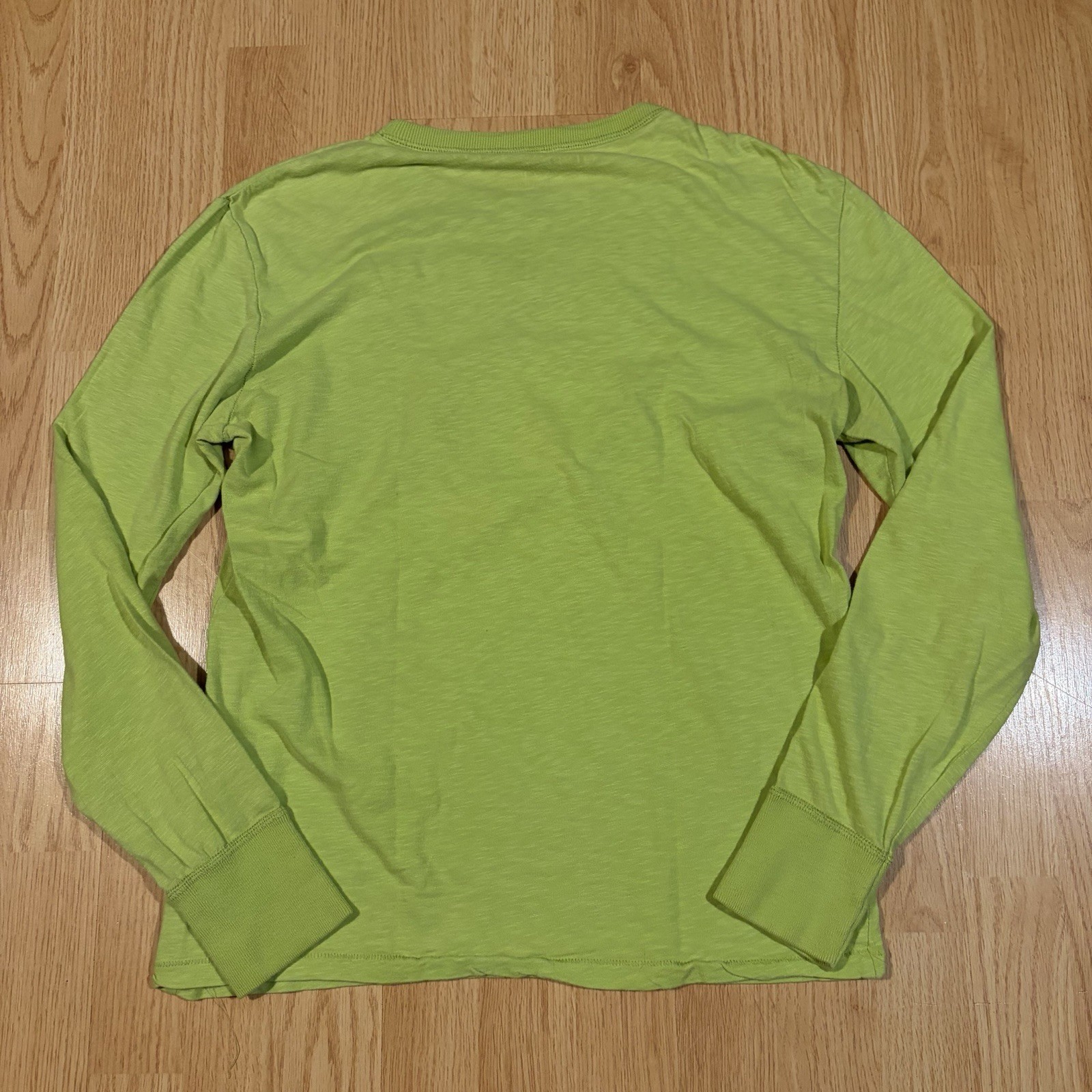 American Eagle Outfitters Vintage Fit Green Cotton Long Sleeve Shirt Mens Small