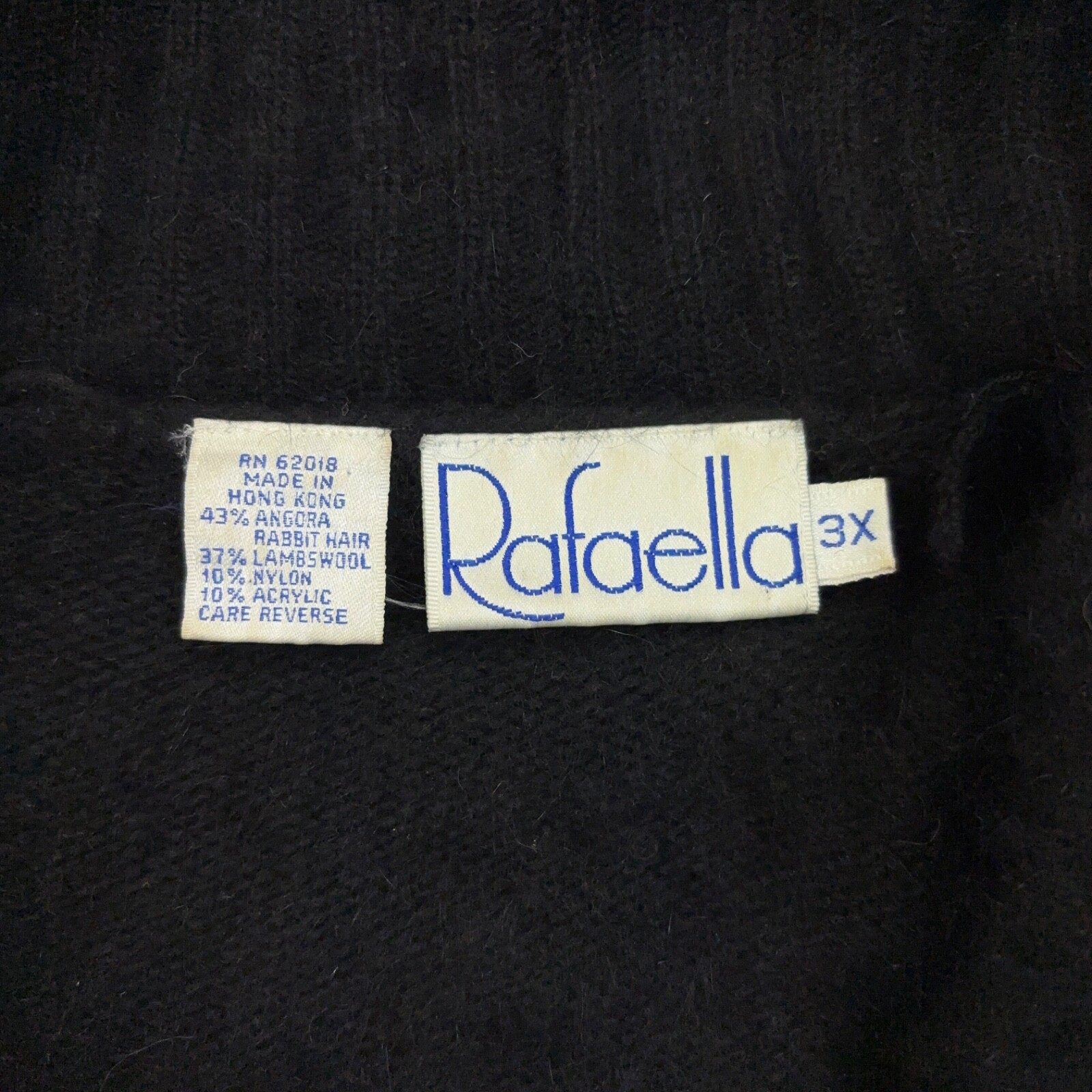 Vintage Rafaella Cardigan Sweater Women’s 3XL Angora/Lambswool Blend Aztec Print