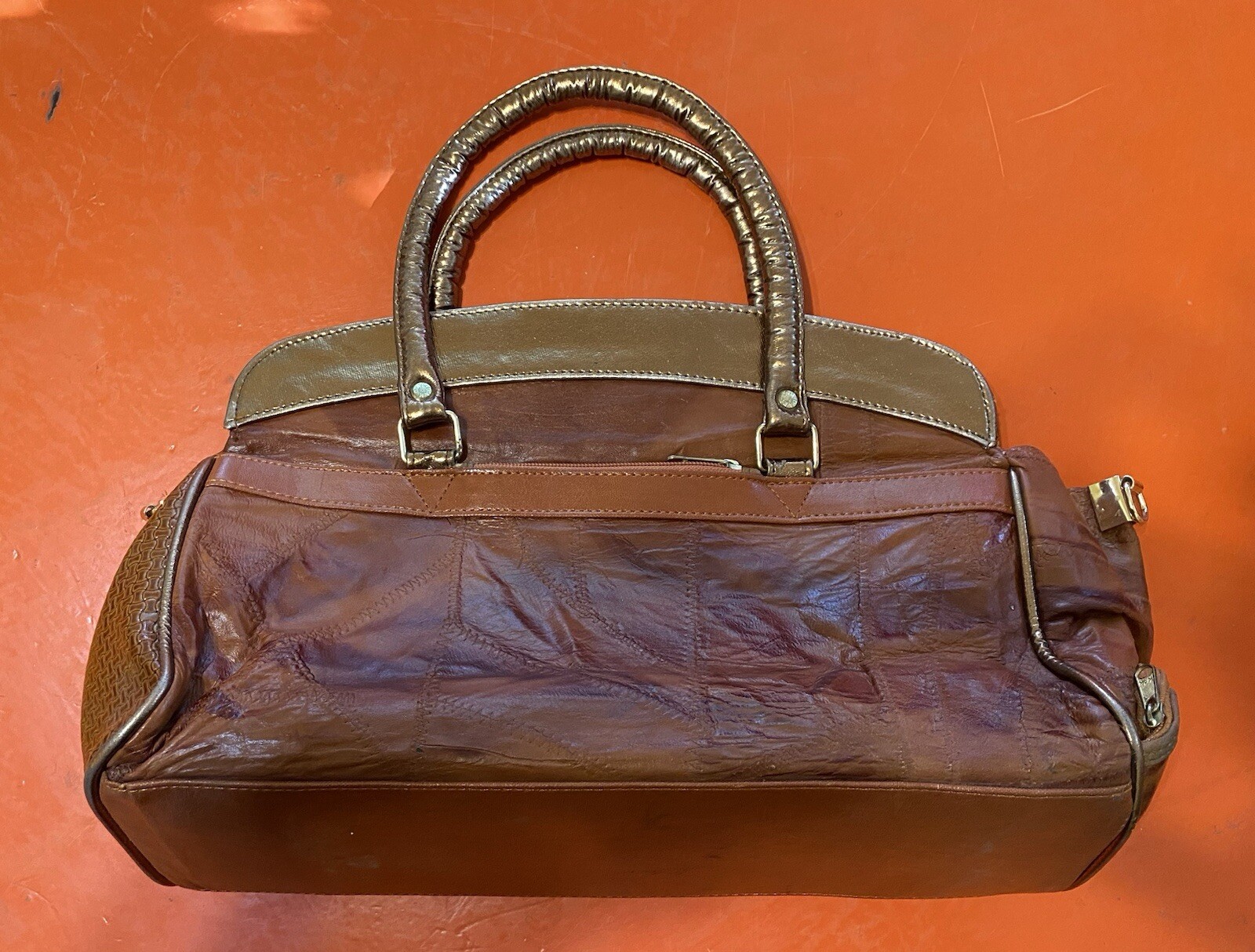 Vintage Sam Dae Rose Leather Purse/Handbag. New Old Stock. Korea. READ!