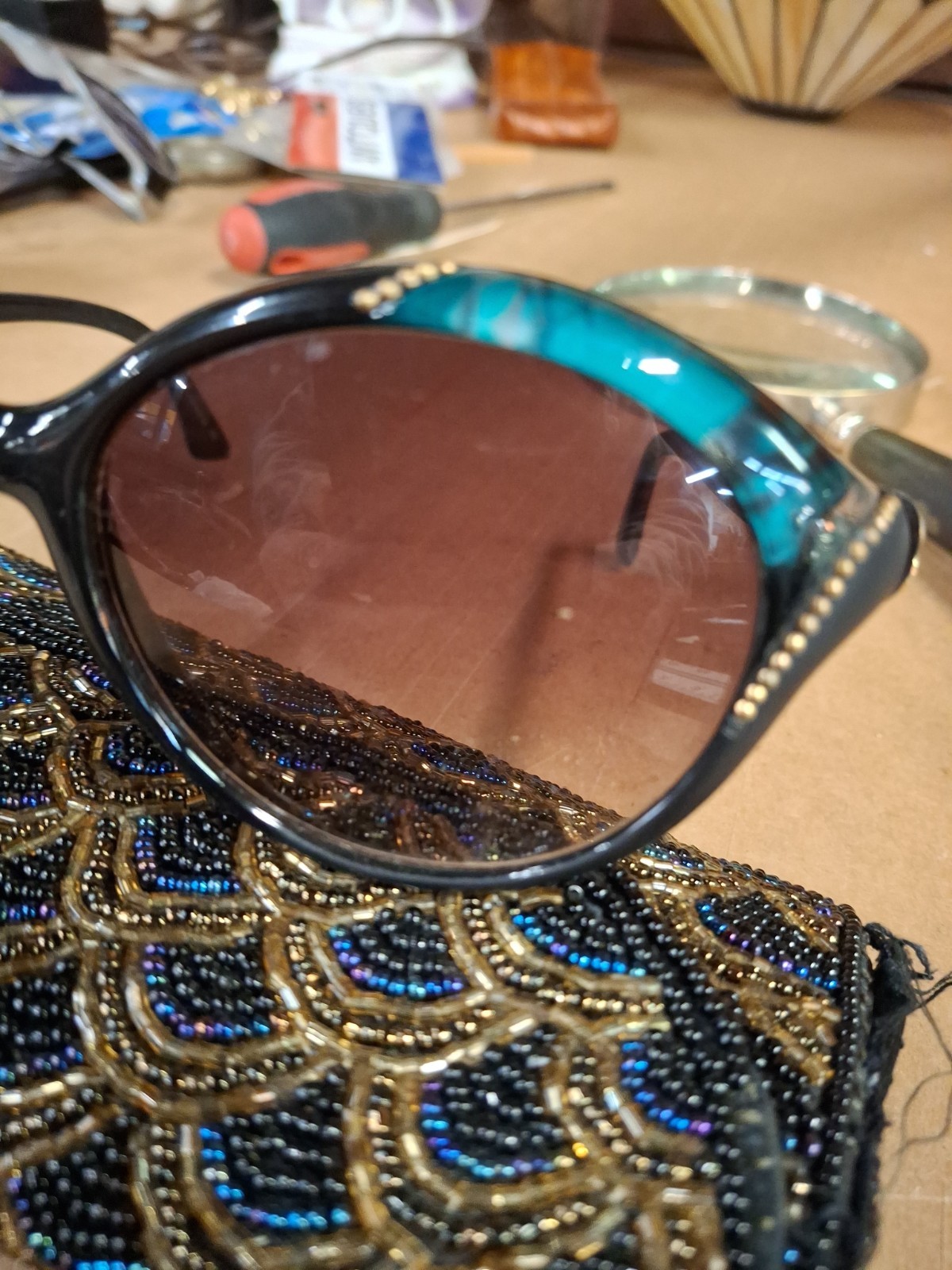 VINTAGE BALENCIAGA 2053 BLACK & GOLD ACCENTS 1980’S SUNGLASSES MADE IN FRANCE