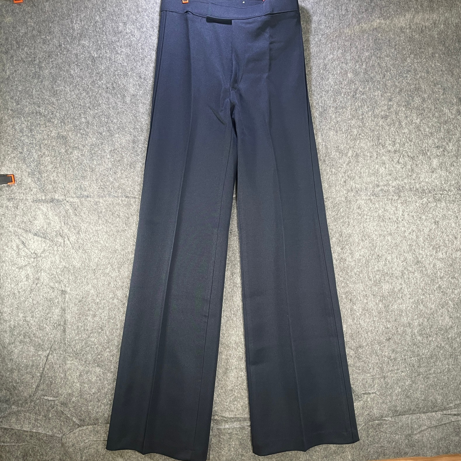 Vintage 70s Angels Flight Tobias Kotzin Blue Suit Disco Dress Pants 27×34 USA