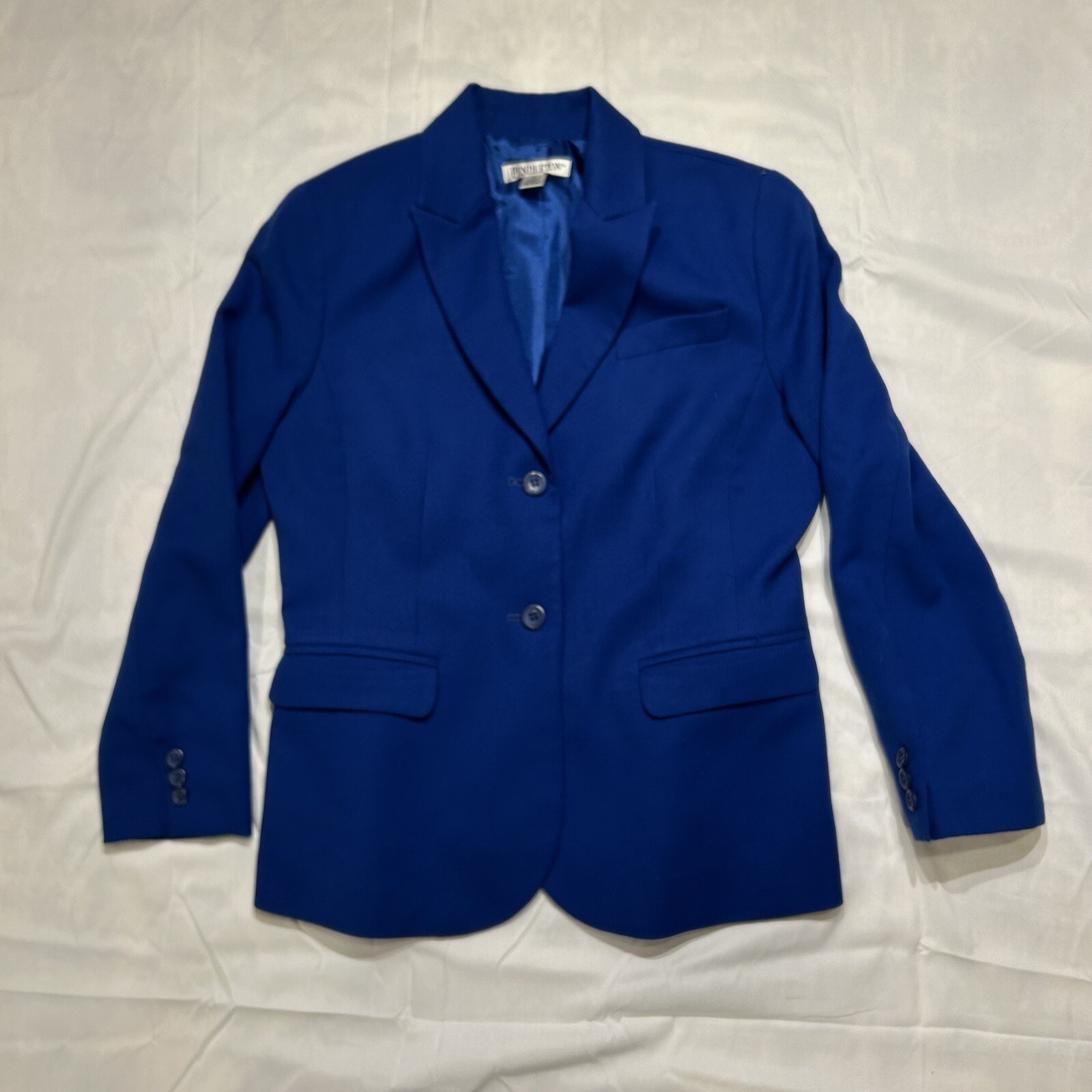 Vintage Pendelton Virgin Wool Royal Blue Blazer Women’s Size 4 Casual Business