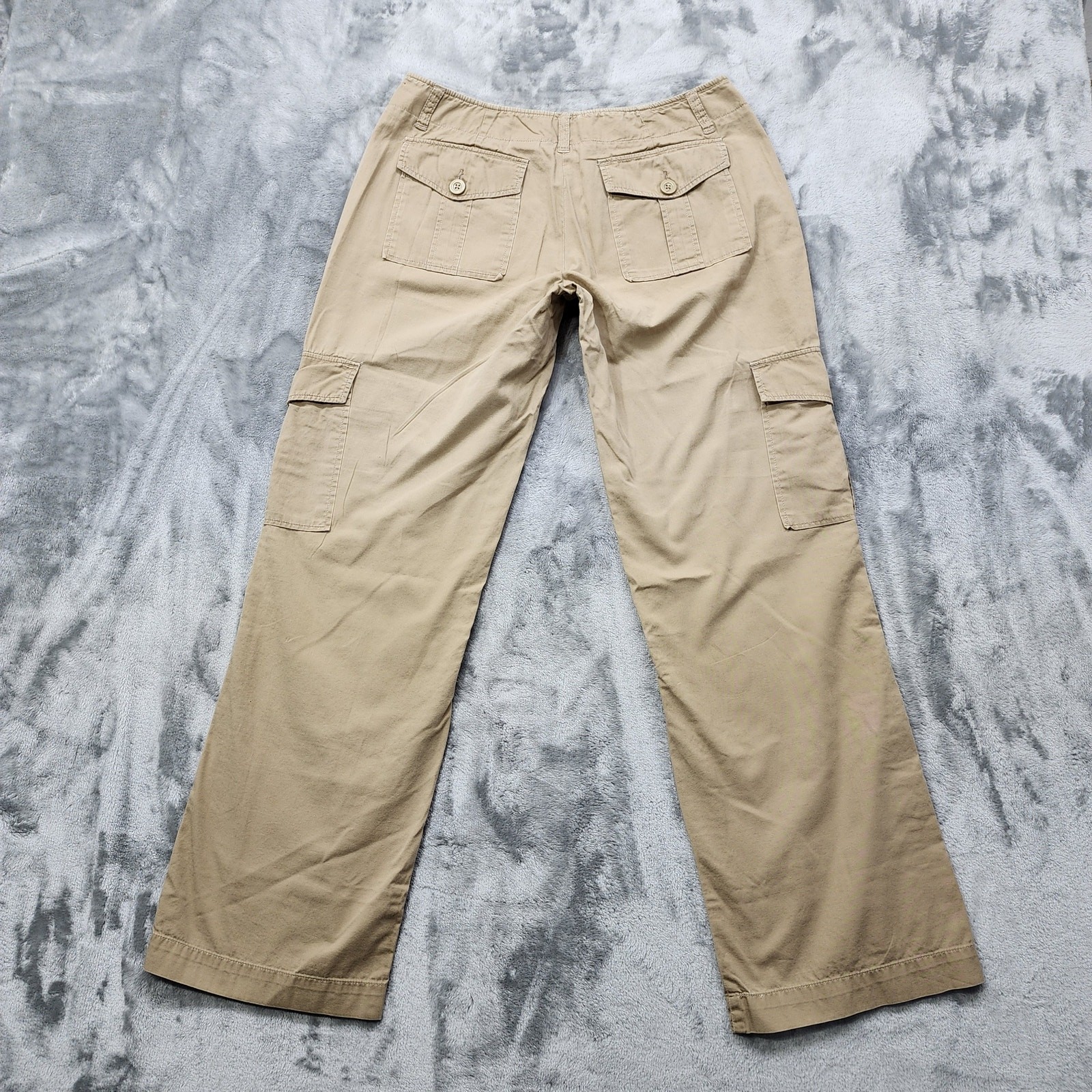 Vintage Envision Studio Pants Womens 8 Tan Mid Rise Straight Leg Cargo Casual