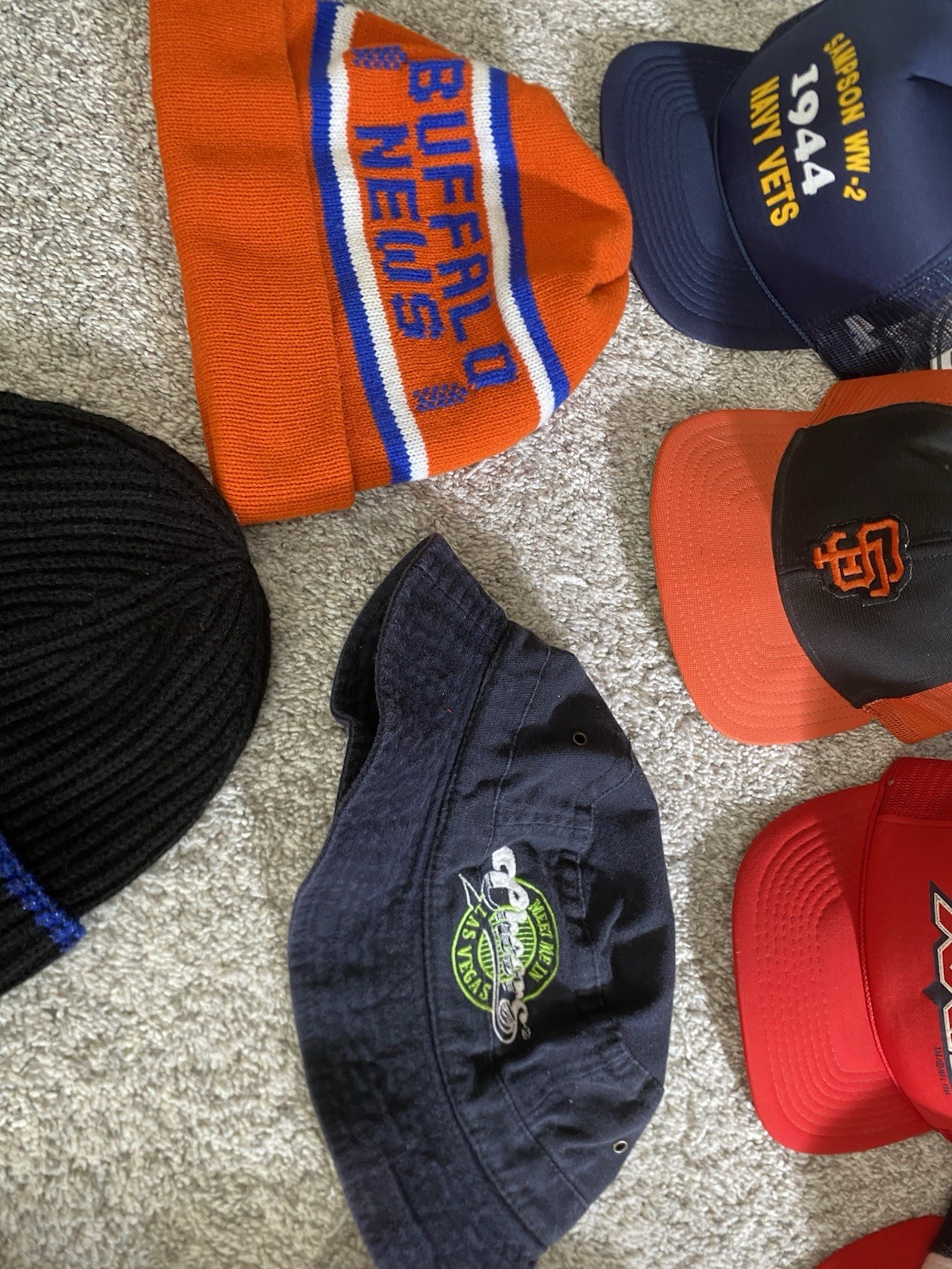 Lot Of 23 Vtg Hats Some NOS Sports Truckers More 80s 90s Y2K SnapBacks Beanies +