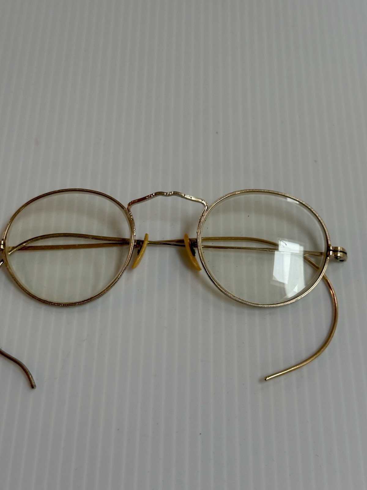 ANTQ WAHL ROUND BIFOCALS EYEGLASSES 1/10-12K GOLD FILLED 120MM IN ORIGINAL BOX