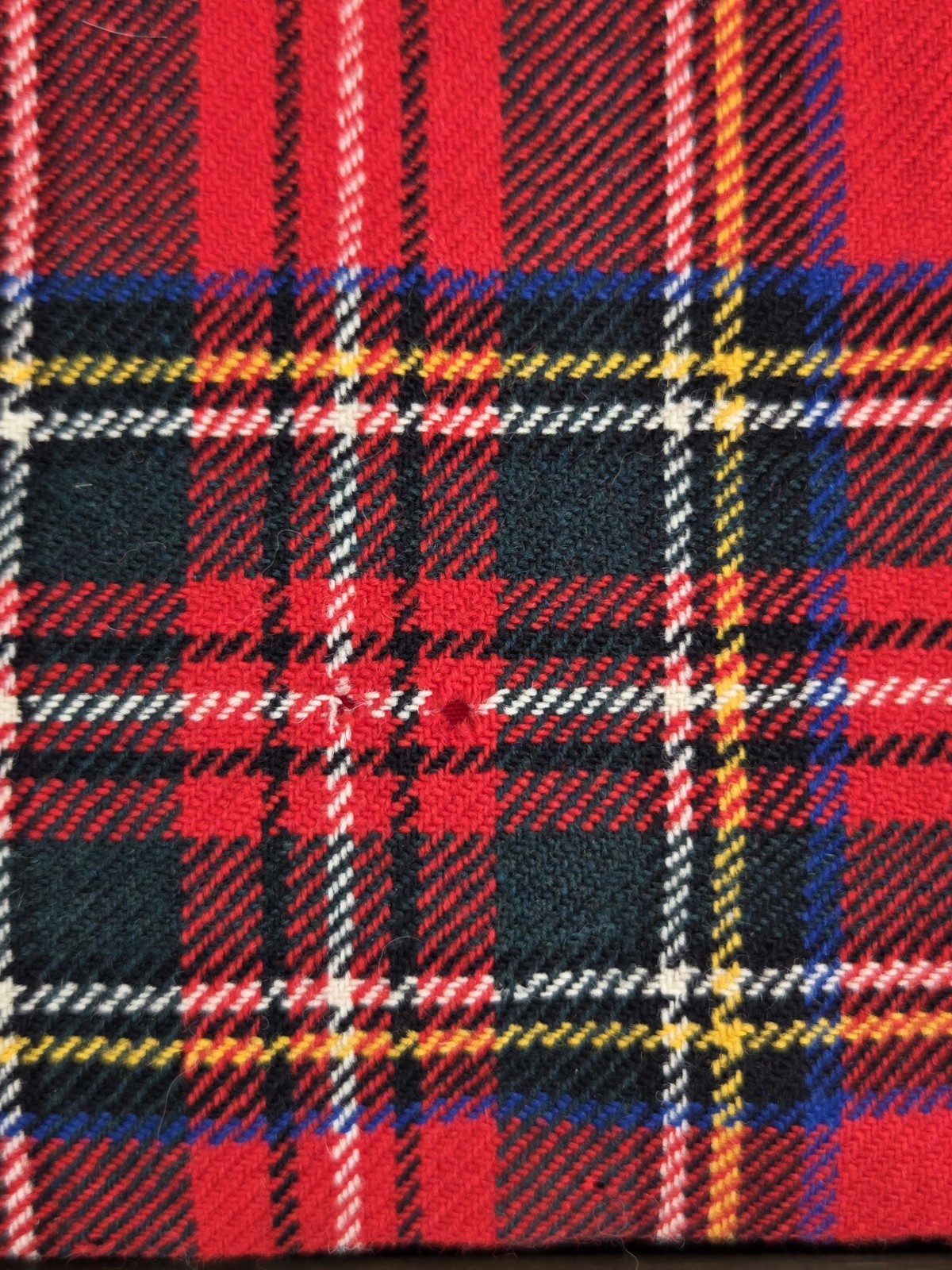 👀🍒Vintage Plaid Swing Cape Red Black Tartan Coat 60s Mod Schoolgirl Chic🍒👀
