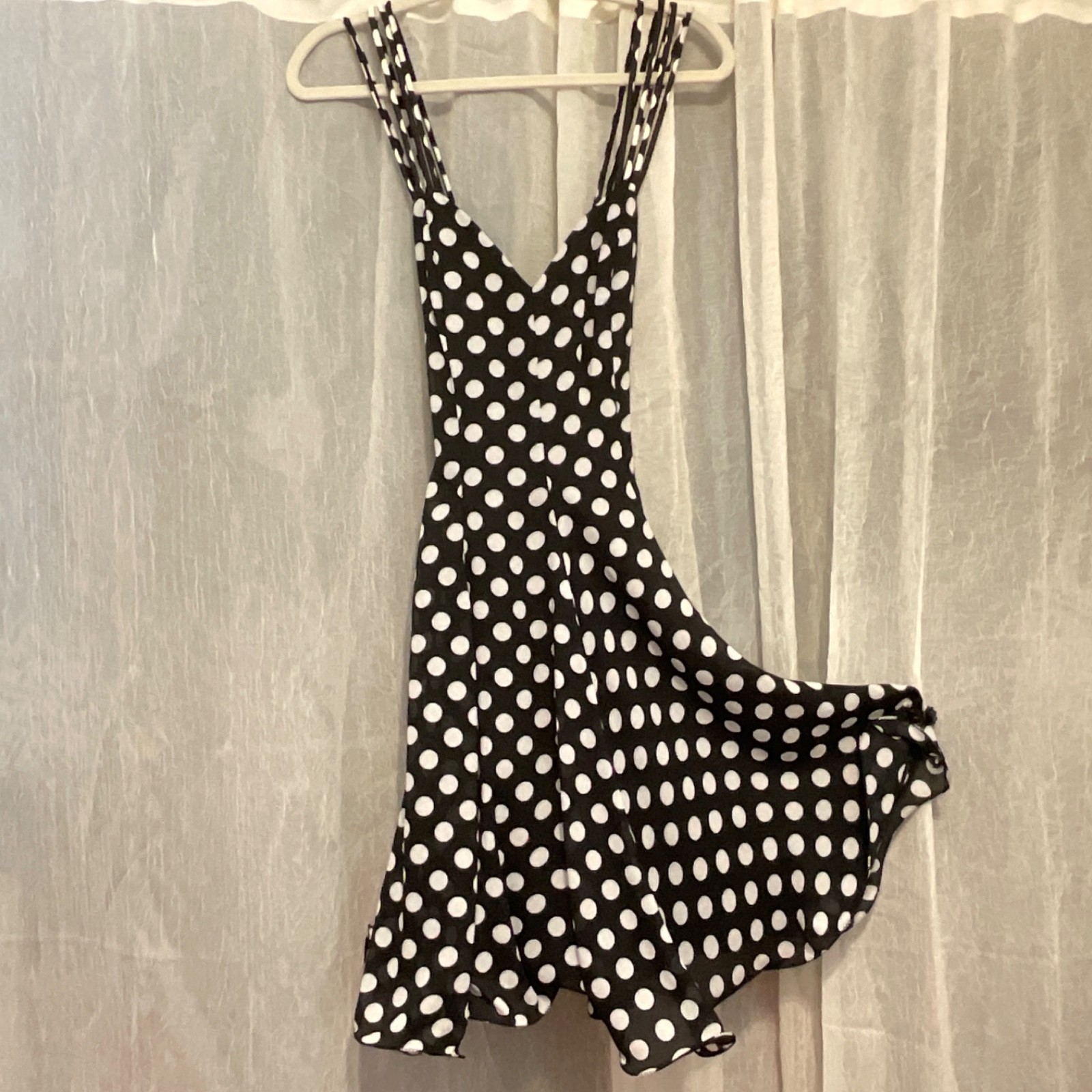 Vintage Rockabilly 70’s Swing Style Polka Dot Flare Dress