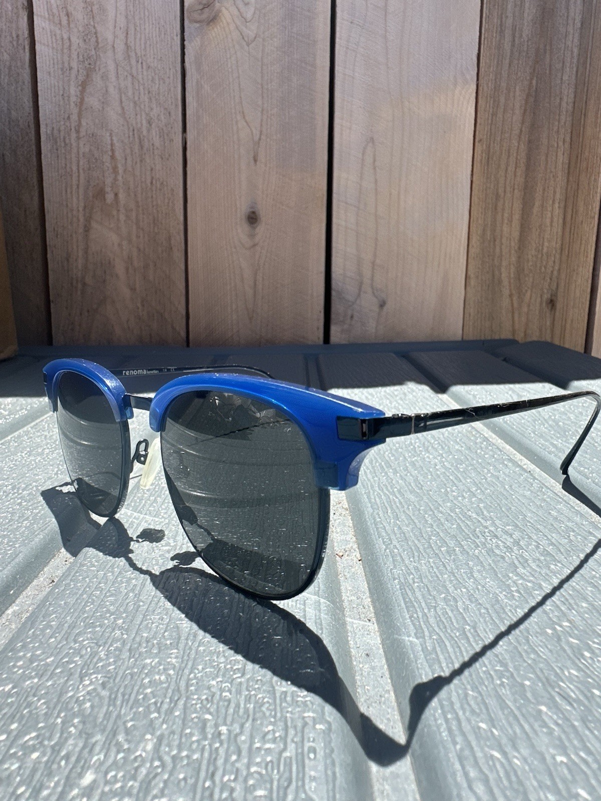 Renoma Lunettes LF-7004D Col.8 90s Blue Sunglasses Clubmaster-style 51-19-140