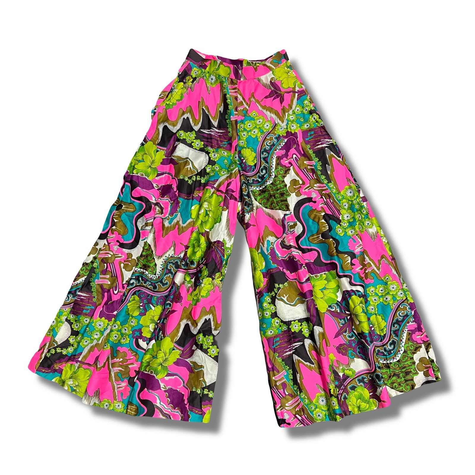 Vintage 1970’s Alice of California High waist Palazzo wide leg trousers 60’s
