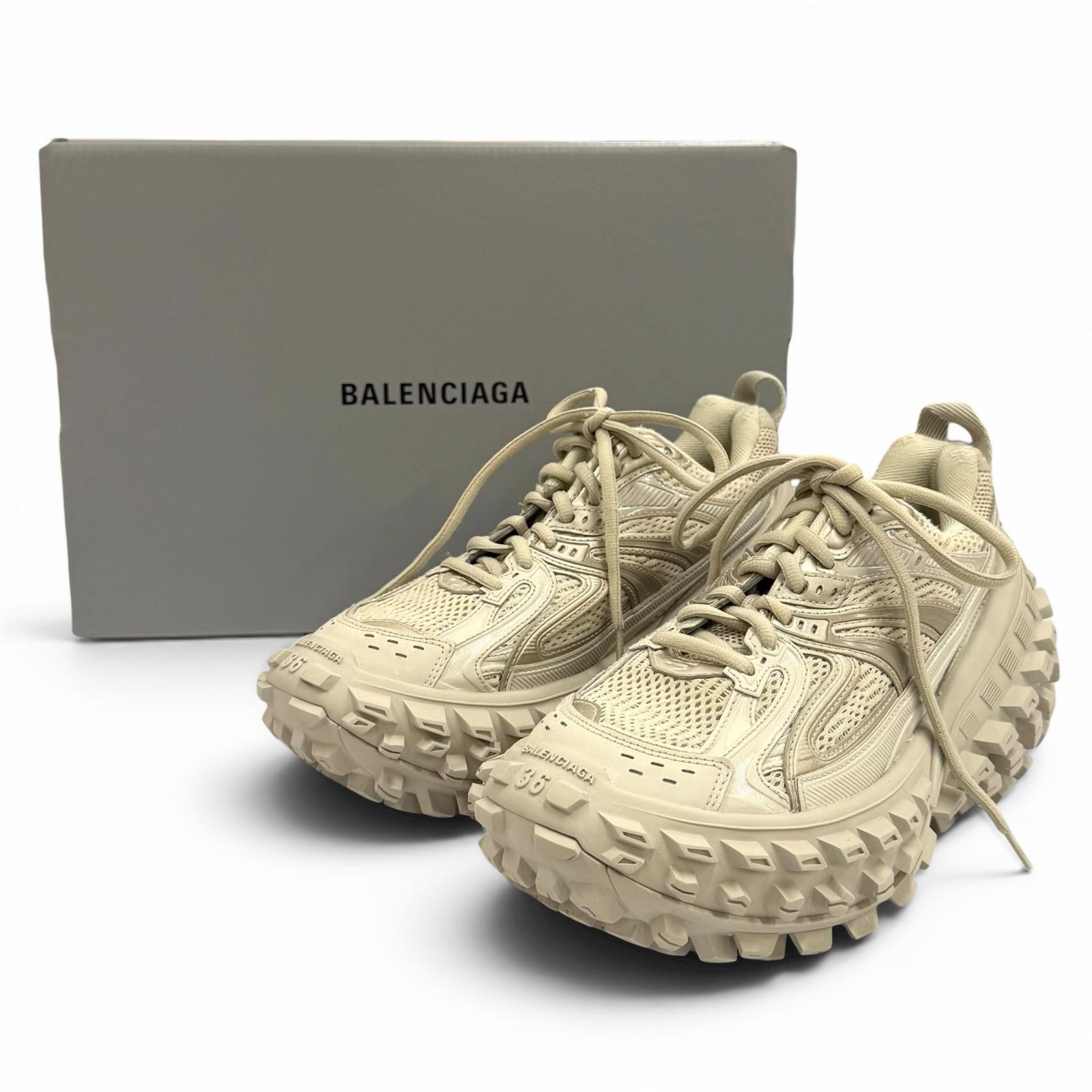 Balenciaga Bouncer Mesh Lace Up Sneakers – DUTY FREE