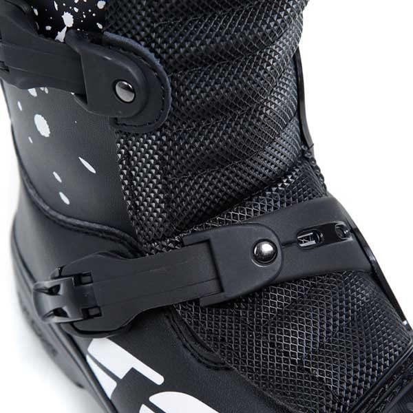 TCX Men’s Biker Boots Motorcycle Boat, Black White, 0.5