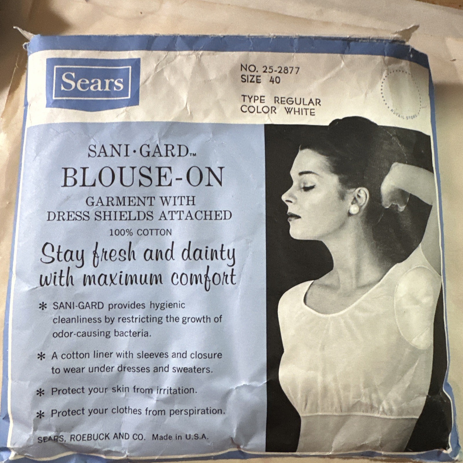 A Wonderfully oddball – Sears SANI-GARD “Blouse-On” Dress Shield Garment